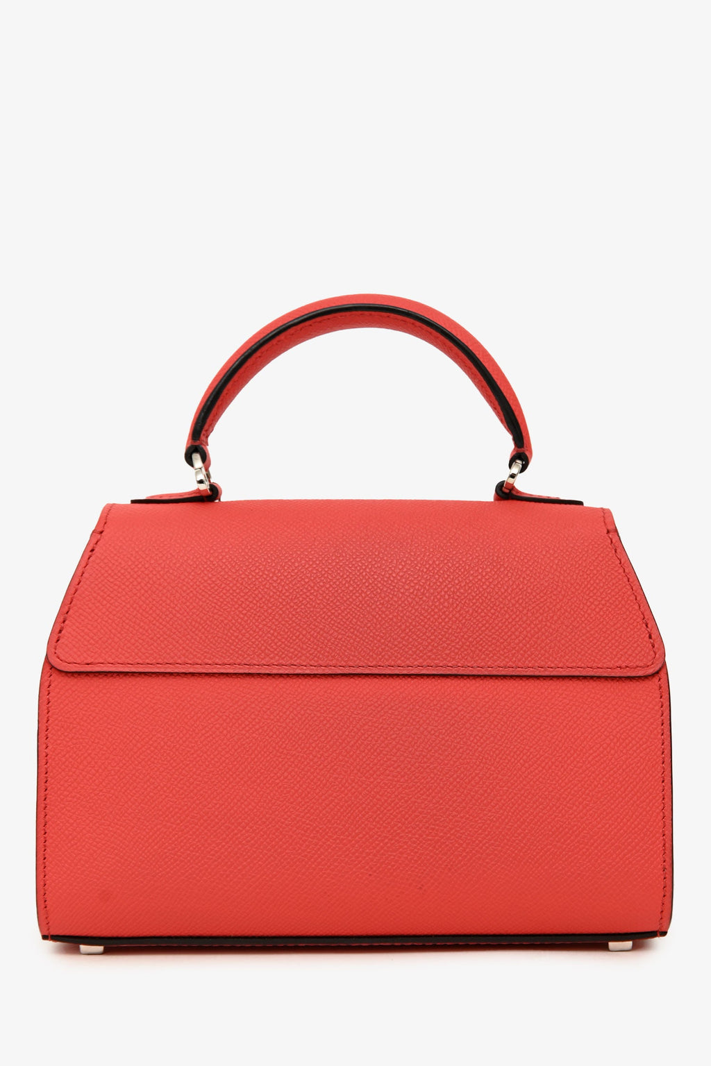 Moynat Red Leather Nano 'Réjane' Top Handle Crossbody