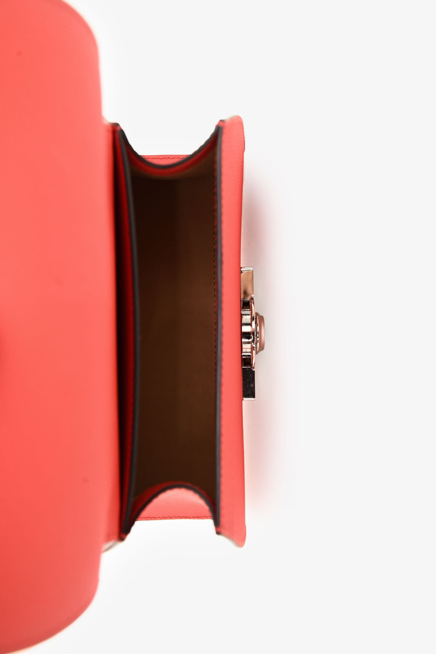 Moynat Red Leather Nano 'Réjane' Top Handle Crossbody