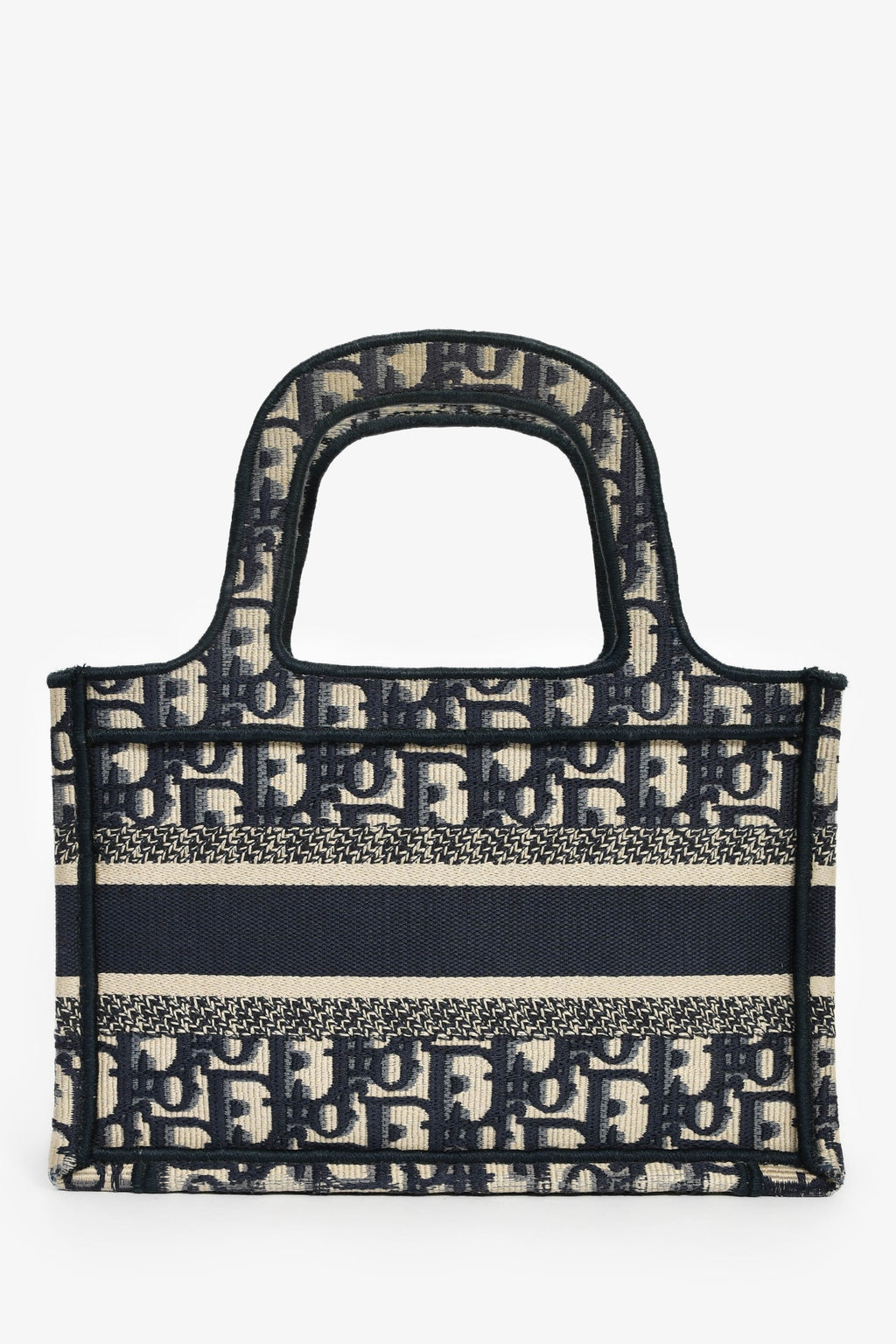 Christian Dior 2020 Navy Oblique Mini Book Tote