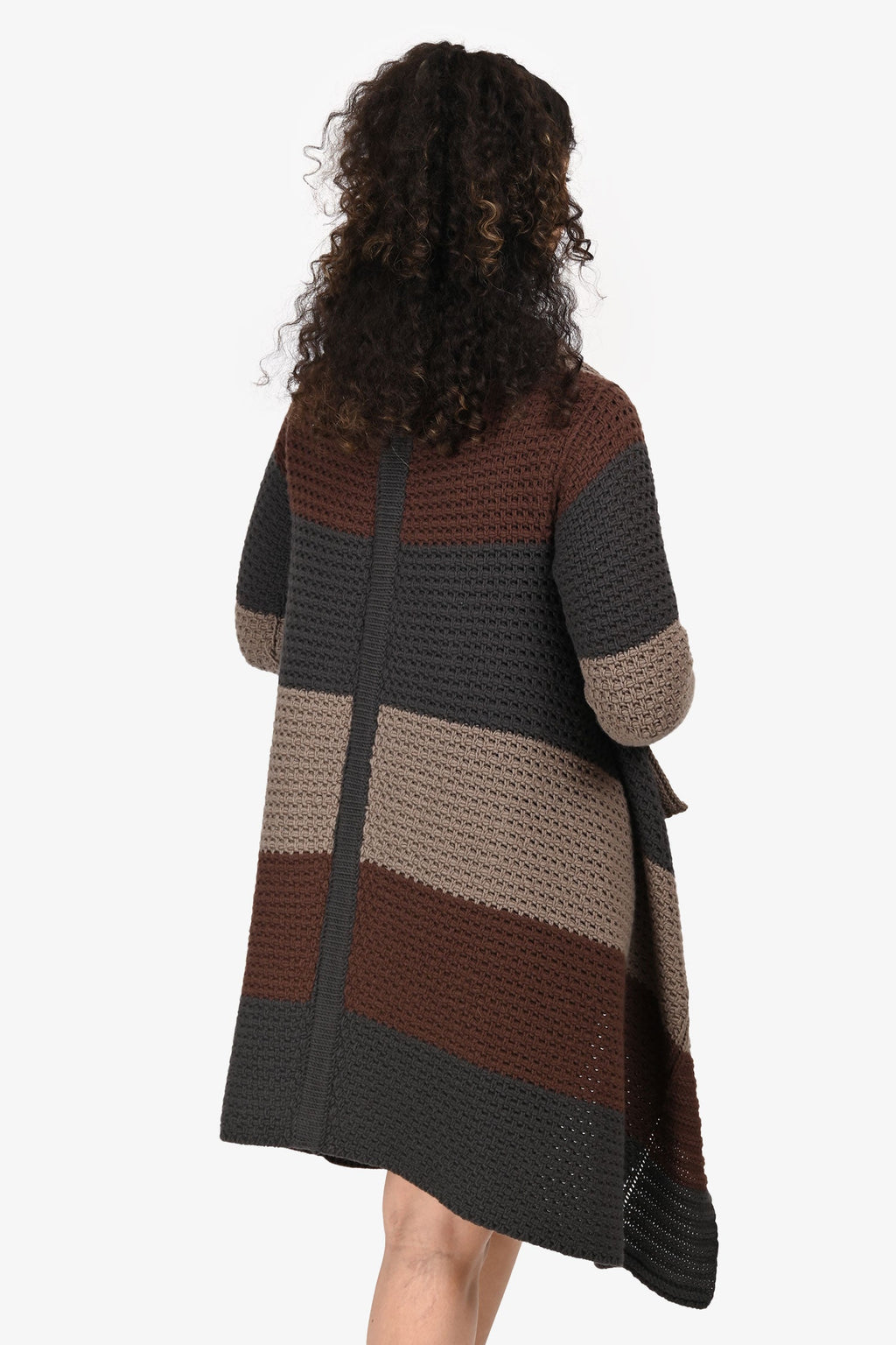 Rick Owens 2016 Brown/Grey Wool igan Size S