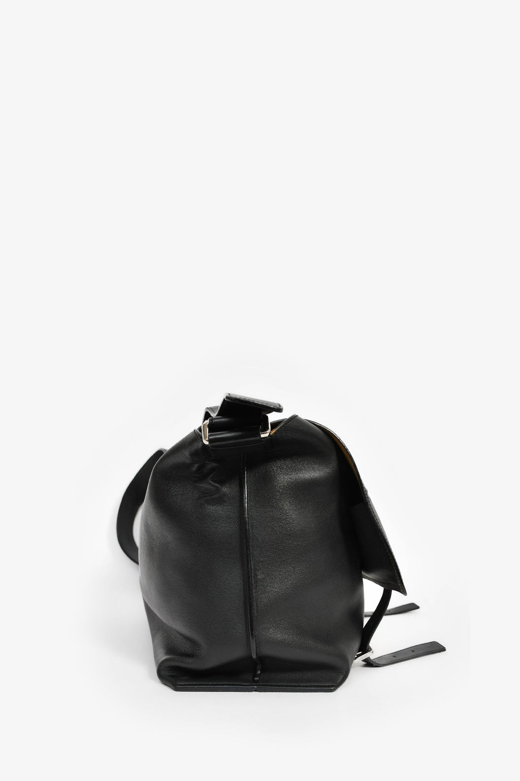 Loewe Black Leather Mushroom Messenger Bag