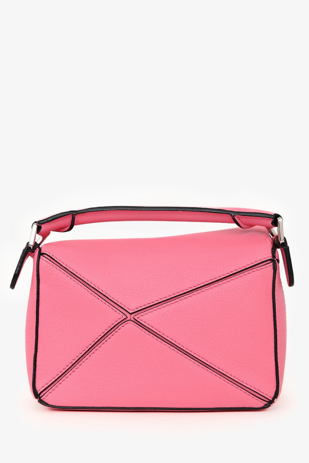 Loewe Pink Leather Mini Puzzle Crossbody
