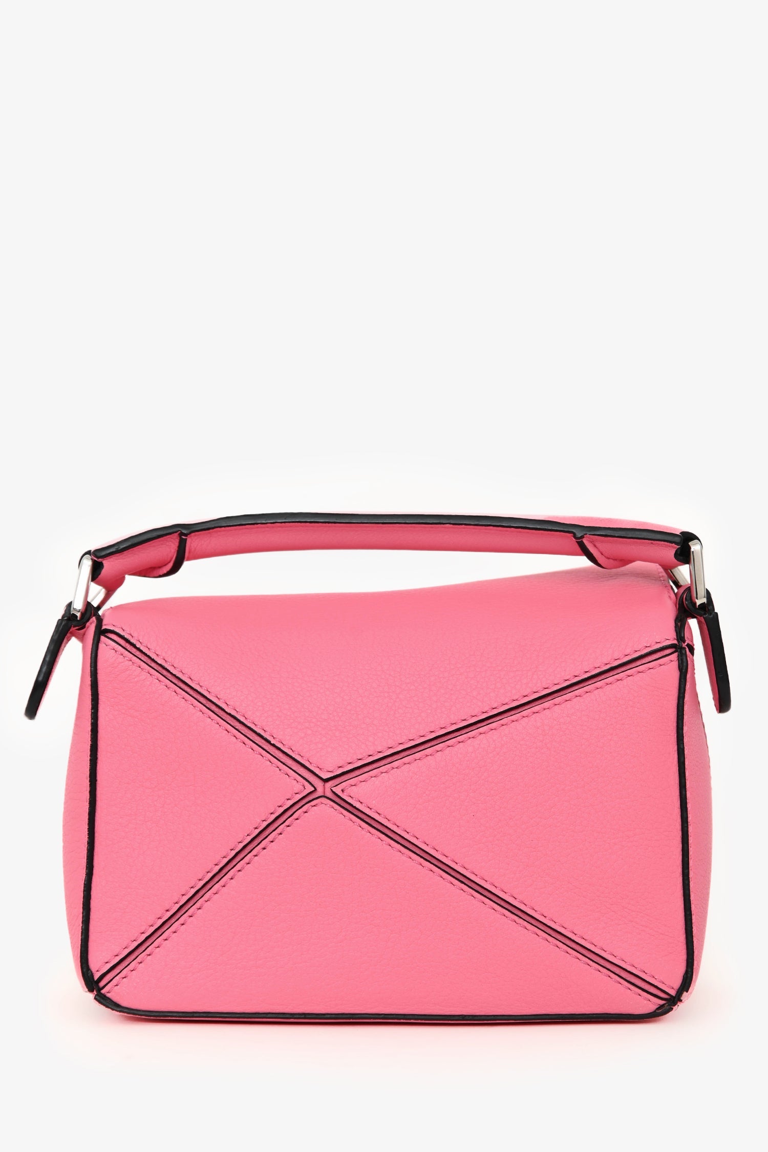 Loewe Pink Leather Mini Puzzle Crossbody