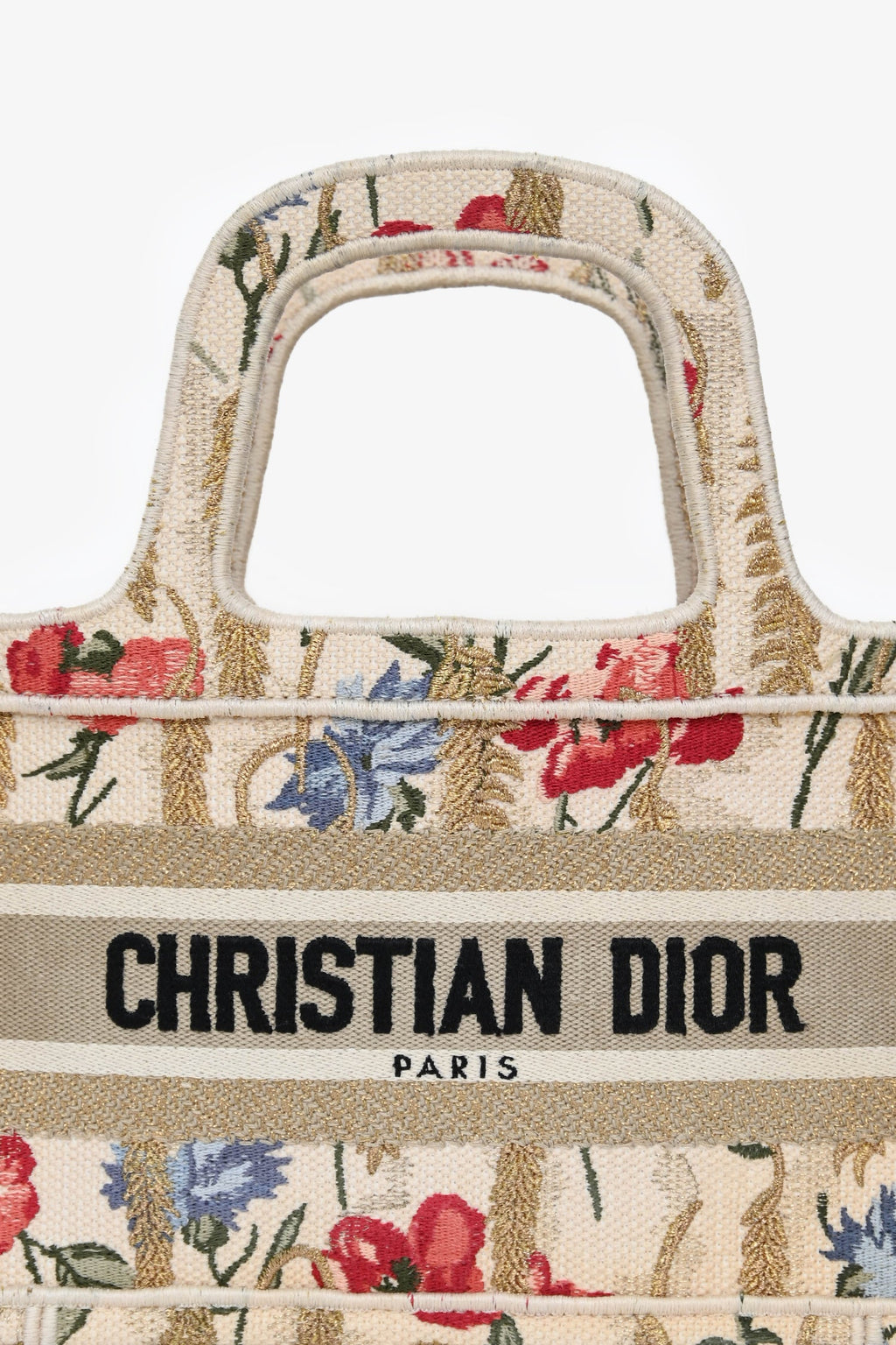Christian Dior 2020 Canvas Mini Hibiscus Book Tote
