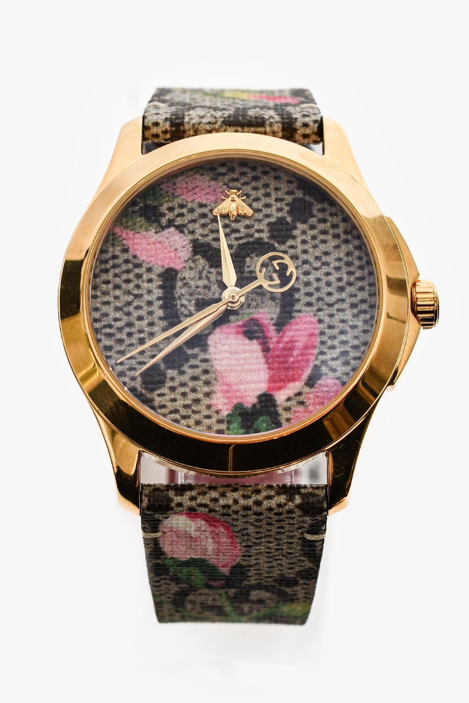 Gucci Beige Multicolour G-Timeless Watch