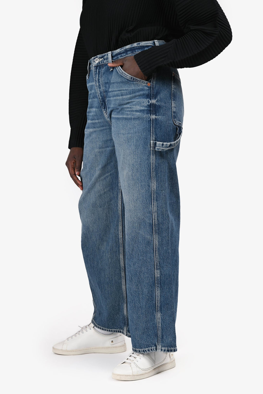 Re/Done Blue Denim 'Painter' Jeans Size 28