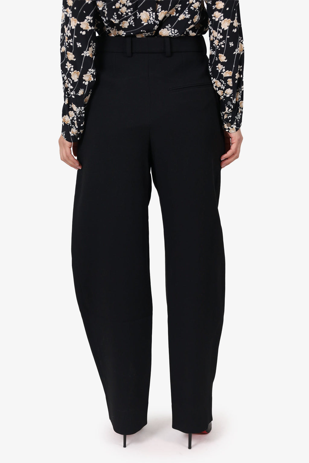 Wardrobe NYC Black Wool High Waisted Pants Size XS