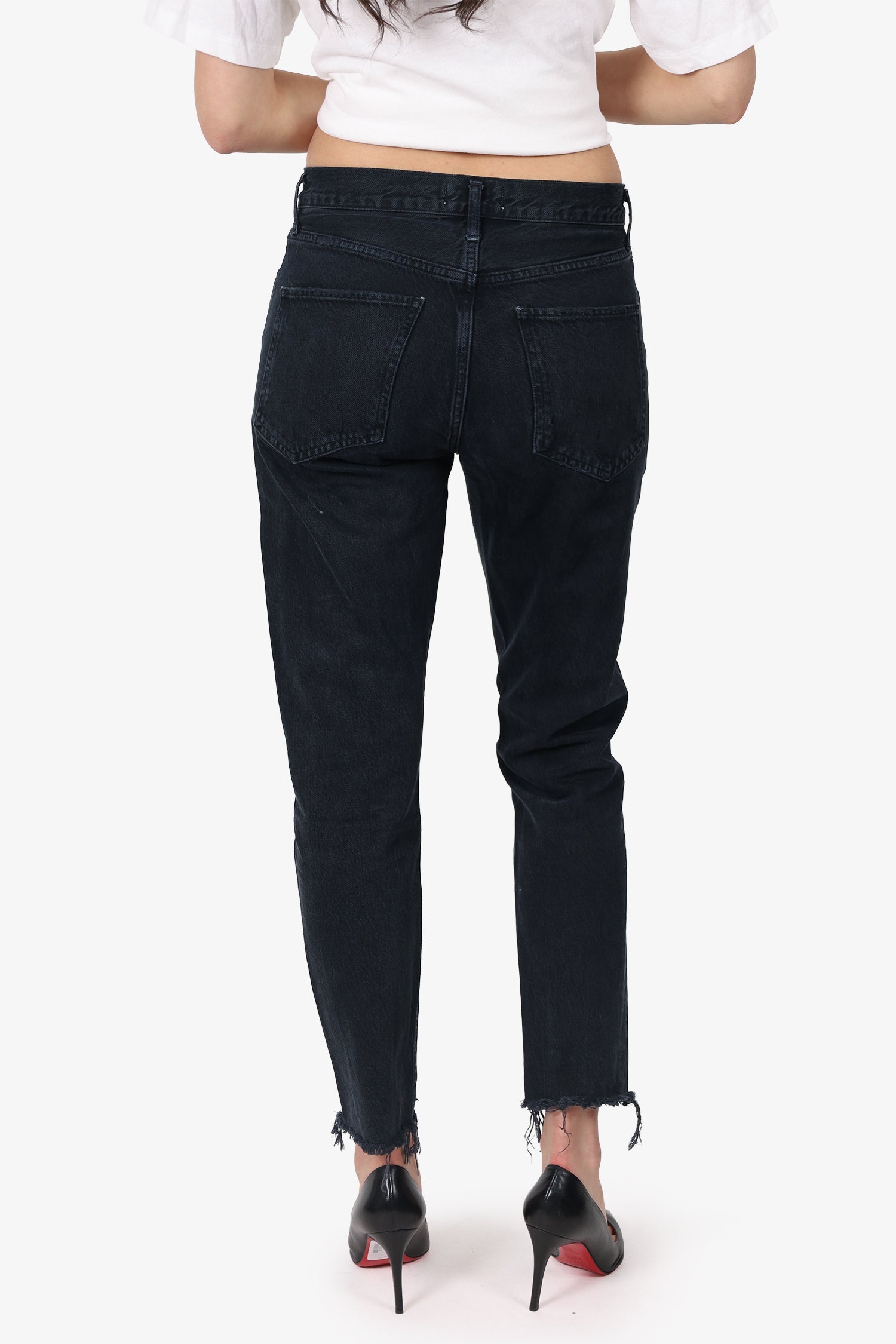 Agolde Black 'Jamie' Jeans Size 28