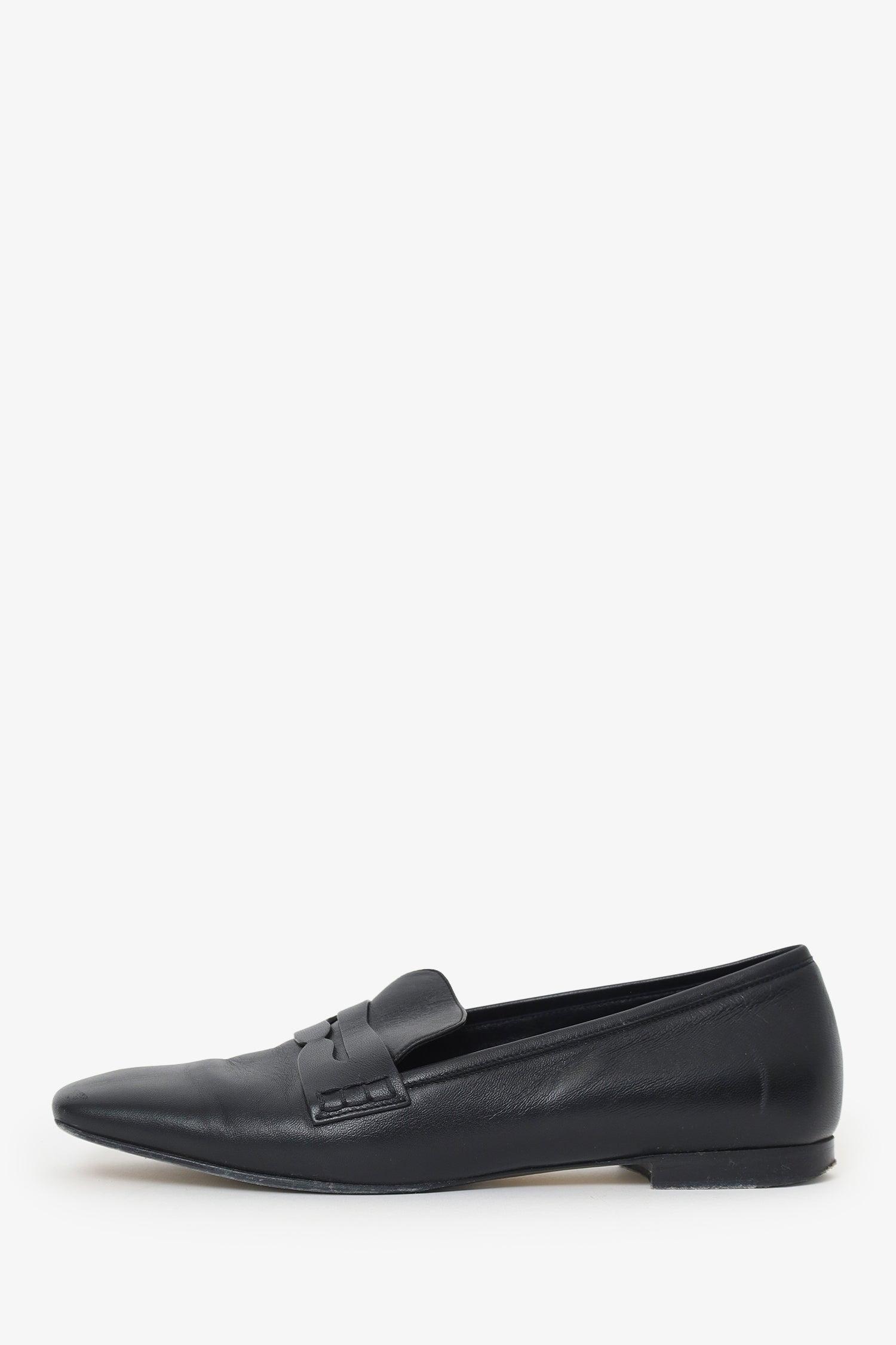 Khaite Black Leather Flats Size 41