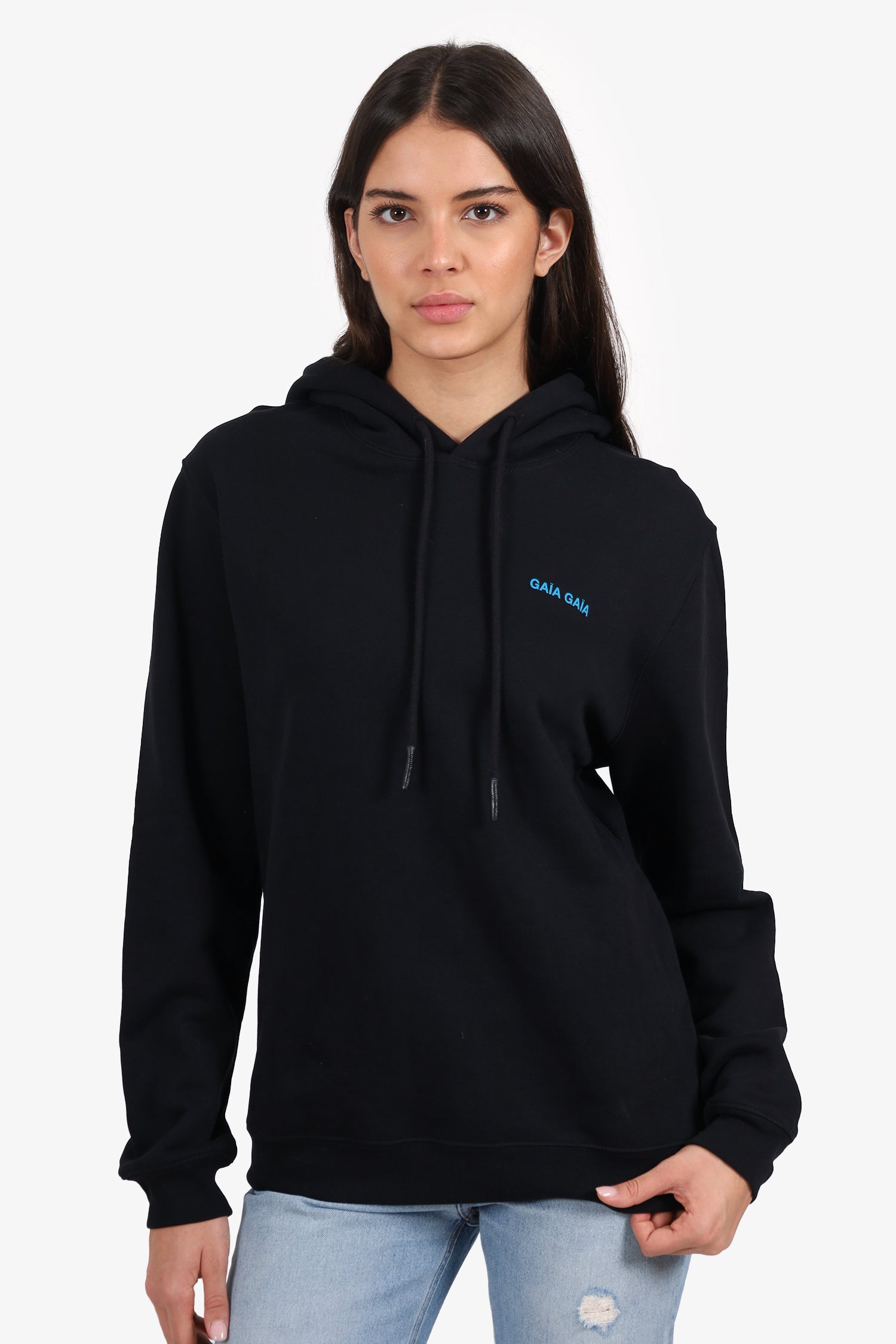 Gaia Gaia Black Hoodie Size M