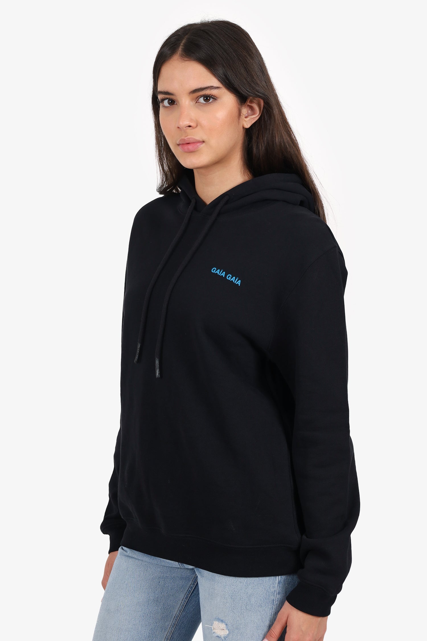 Gaia Gaia Black Hoodie Size M