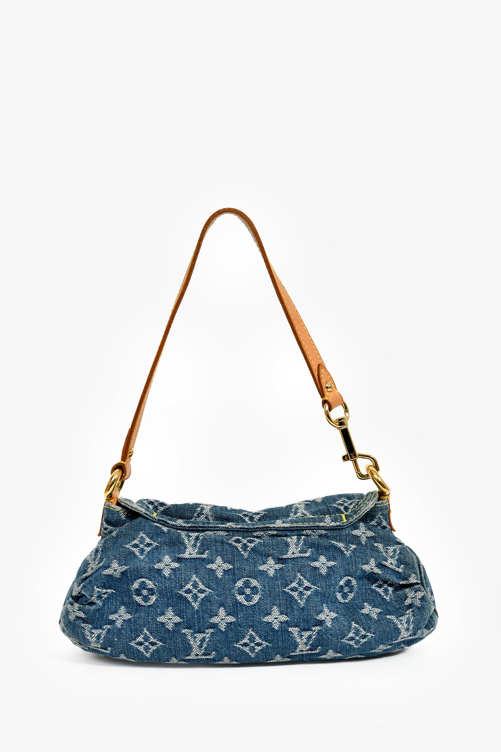 Louis Vuitton 2005 Denim Monogram Pleaty Shoulder Bag
