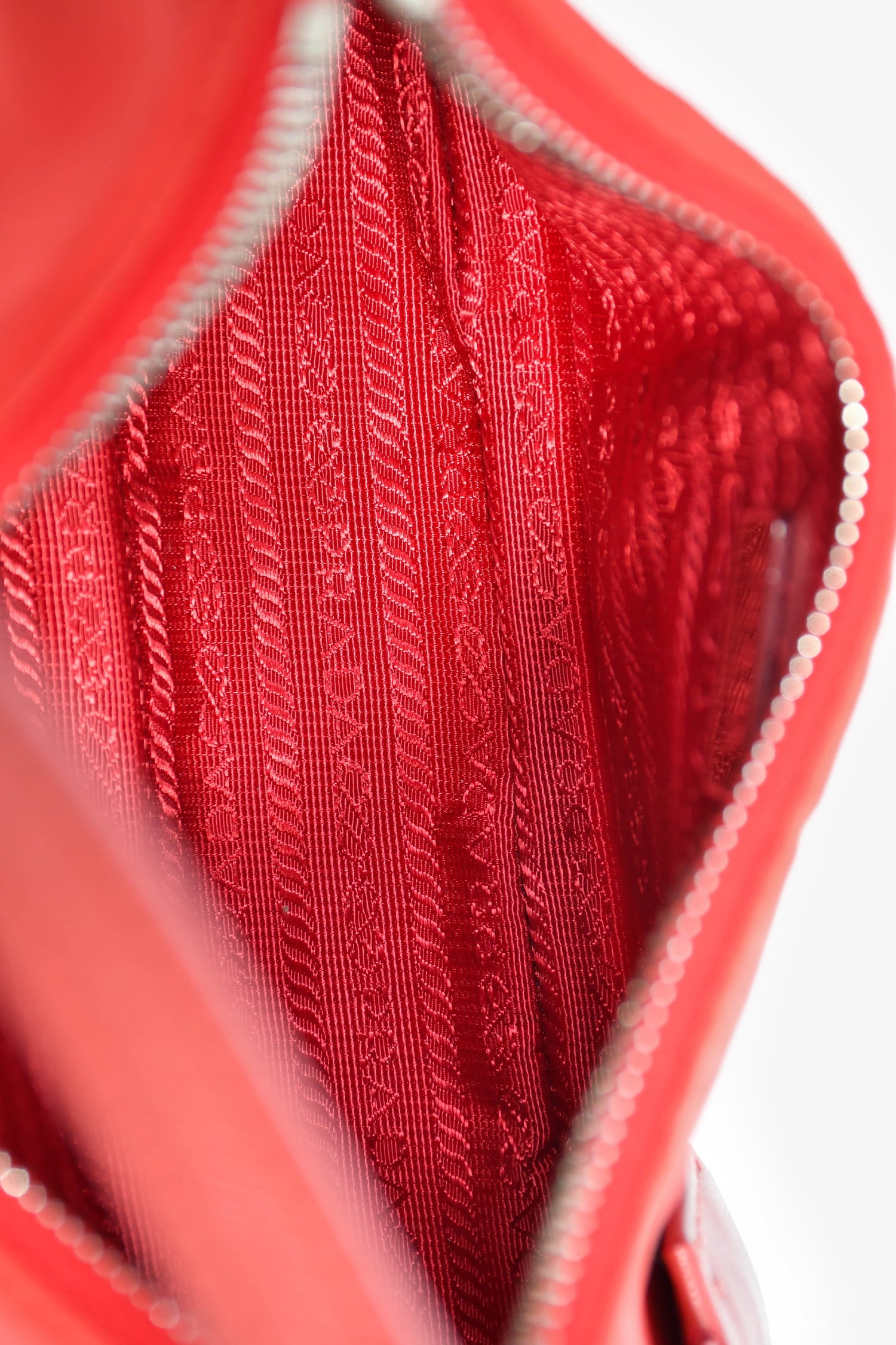 Prada Limited Edition Red Re-Nylon 2005 Shoulder Bag