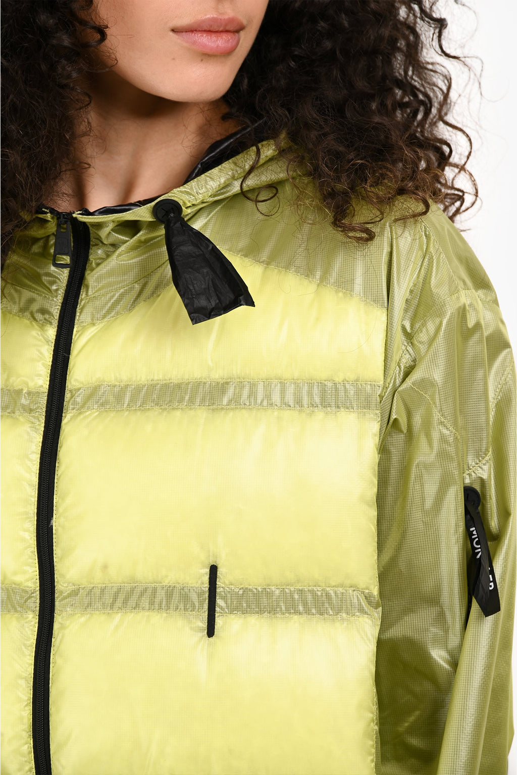 Moncler x Craig Green Neon Yellow Down 'Hiles' Puffer Jacket Size 3 Mens