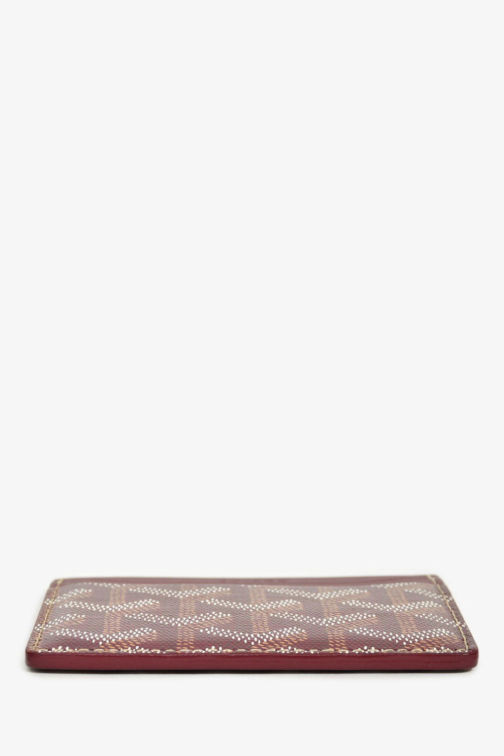 Goyard Burgundy Goyardine Leather 'Saint-Sulpice'  Holder