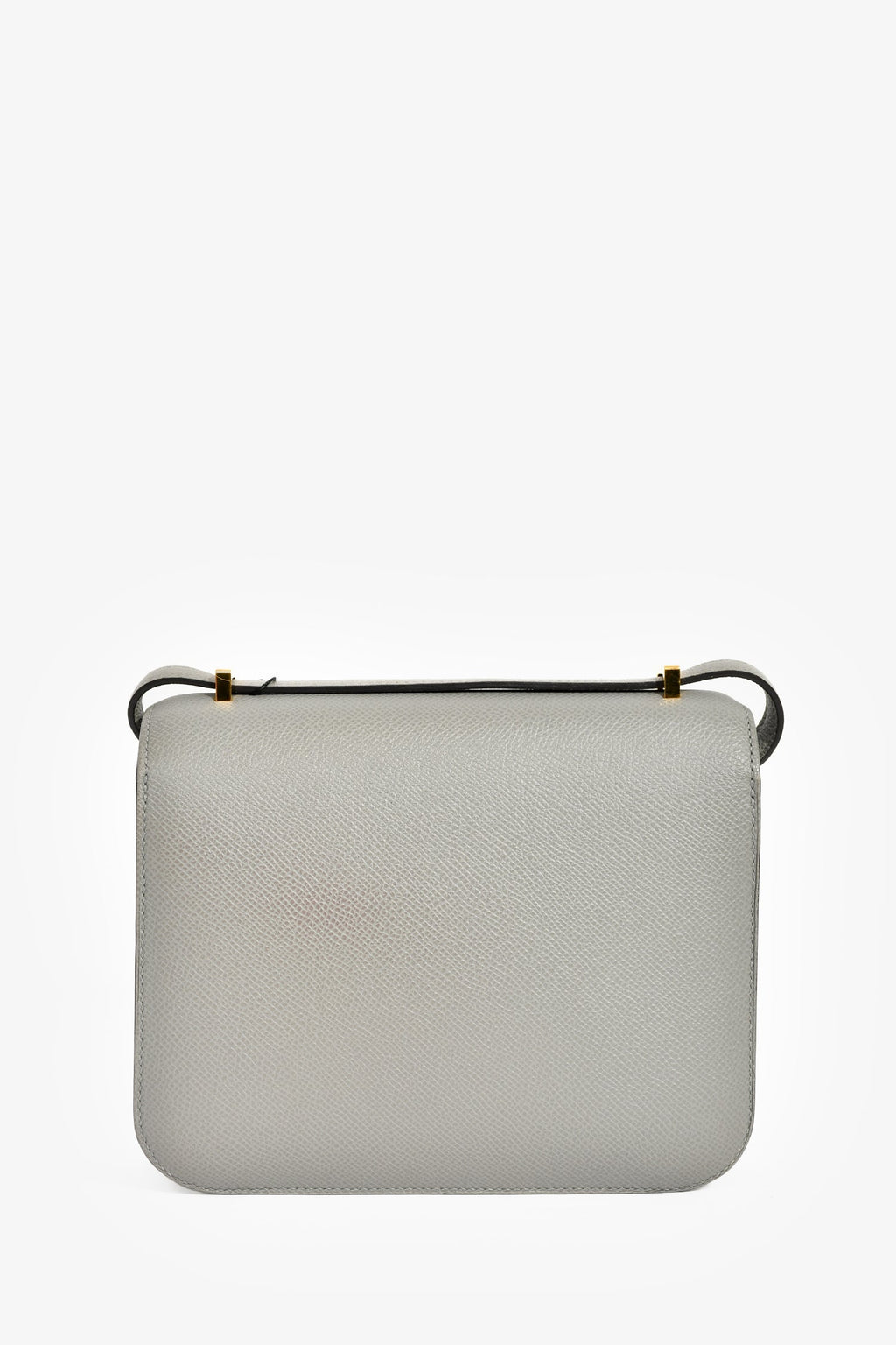 Hermès 2017 Gris Mouette Epsom Leather Mini Constance 18