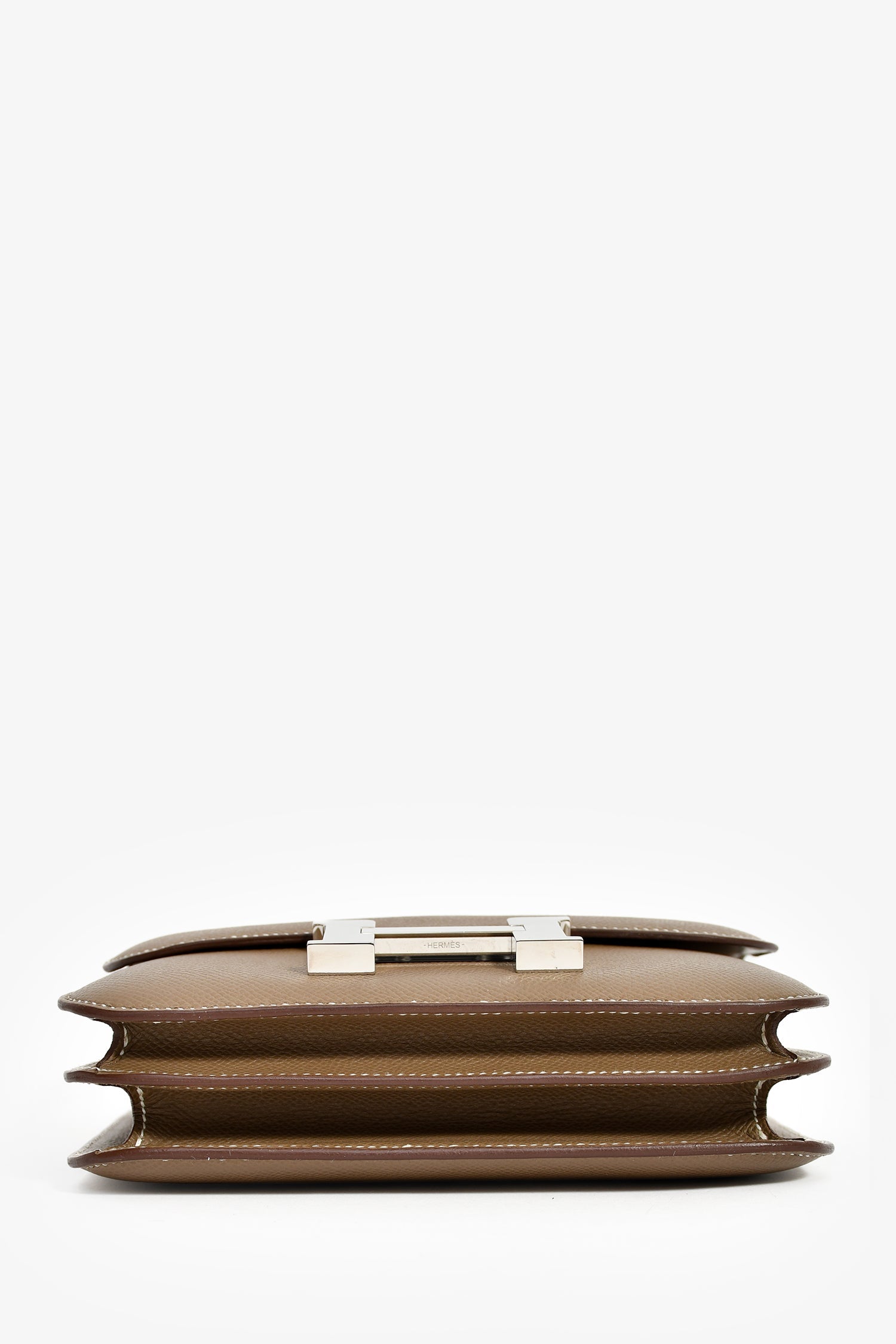 Hermès 2023 Etoupe Epsom Leather Mini Constance 18