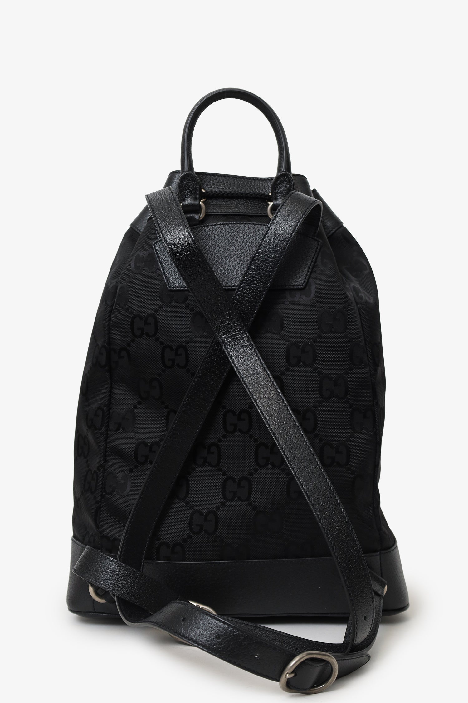 Gucci Black Monogram Econyl Nylon Off The Grid Backpack