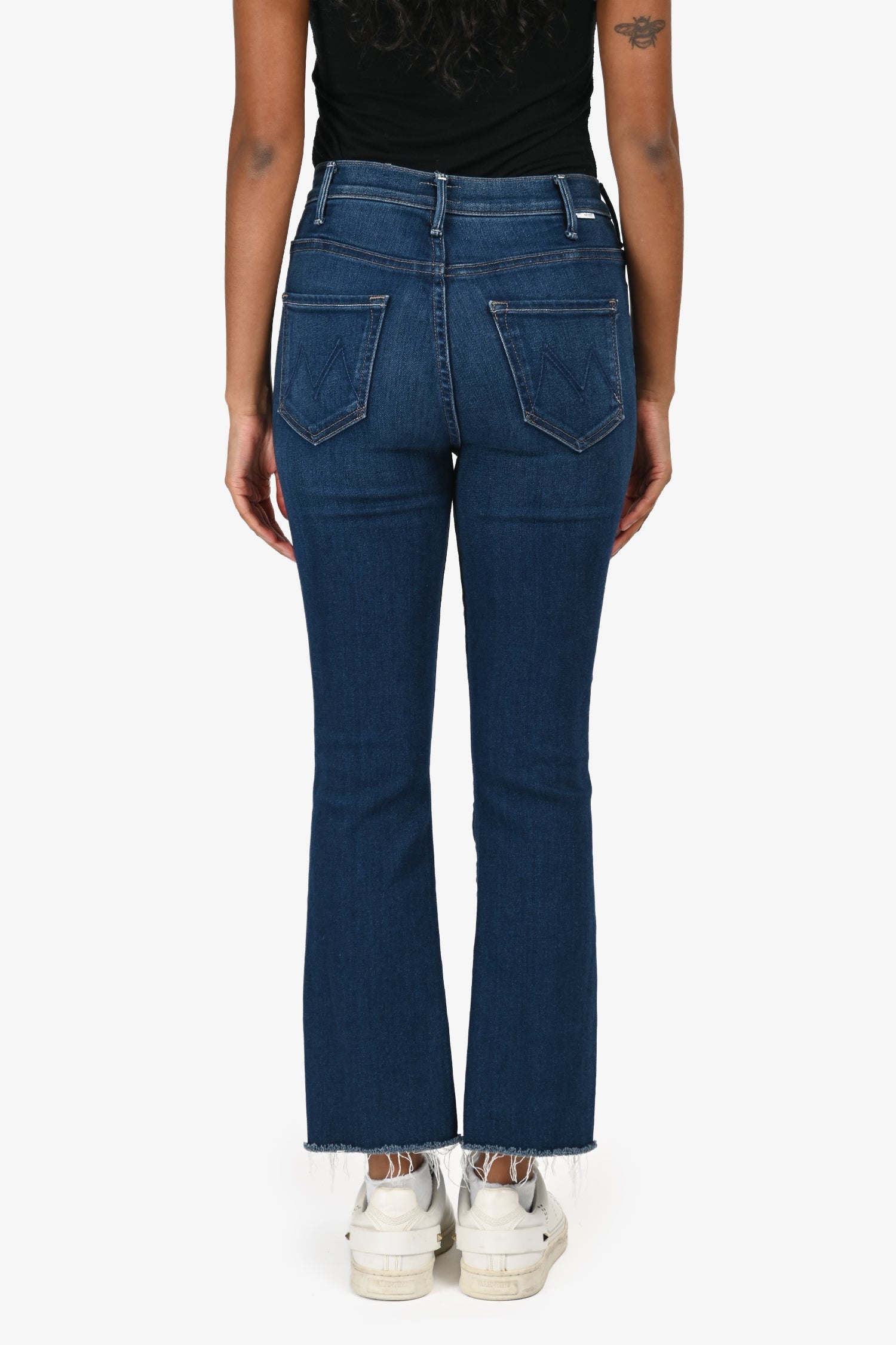 Mother Blue Denim Medium Wash Flare Jeans Size 25