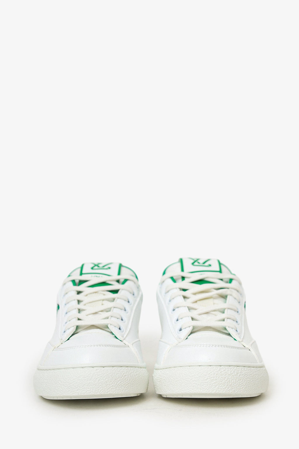 Louis Vuitton White/Green Charlie Sneaker Size 38