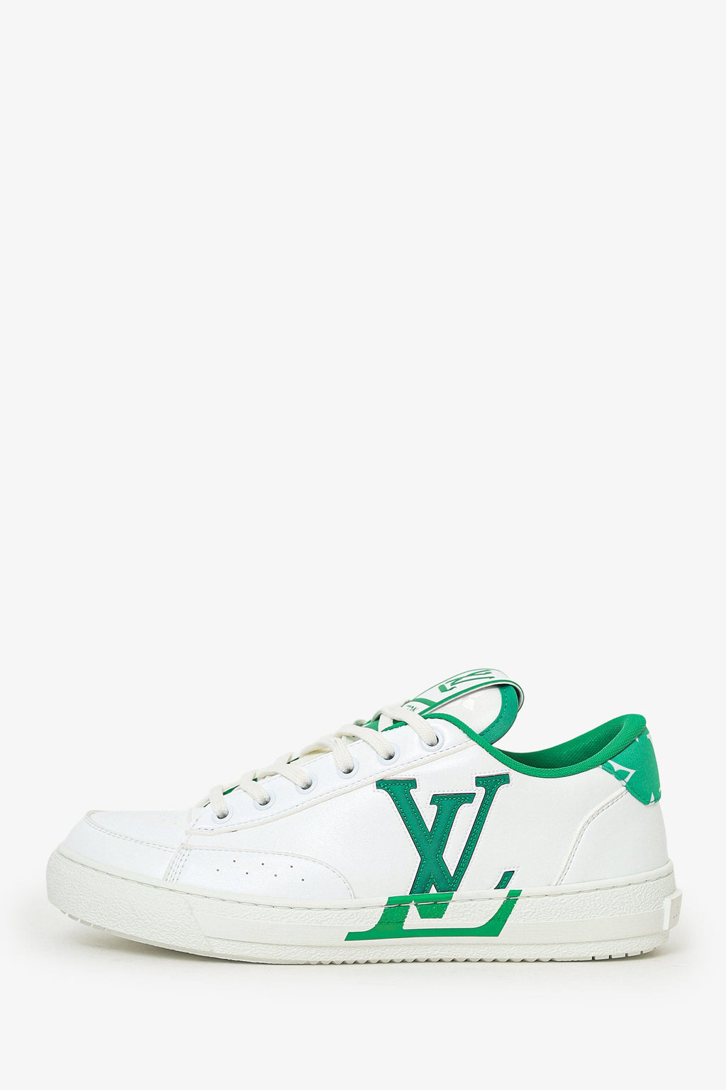 Louis Vuitton White/Green Charlie Sneaker Size 38