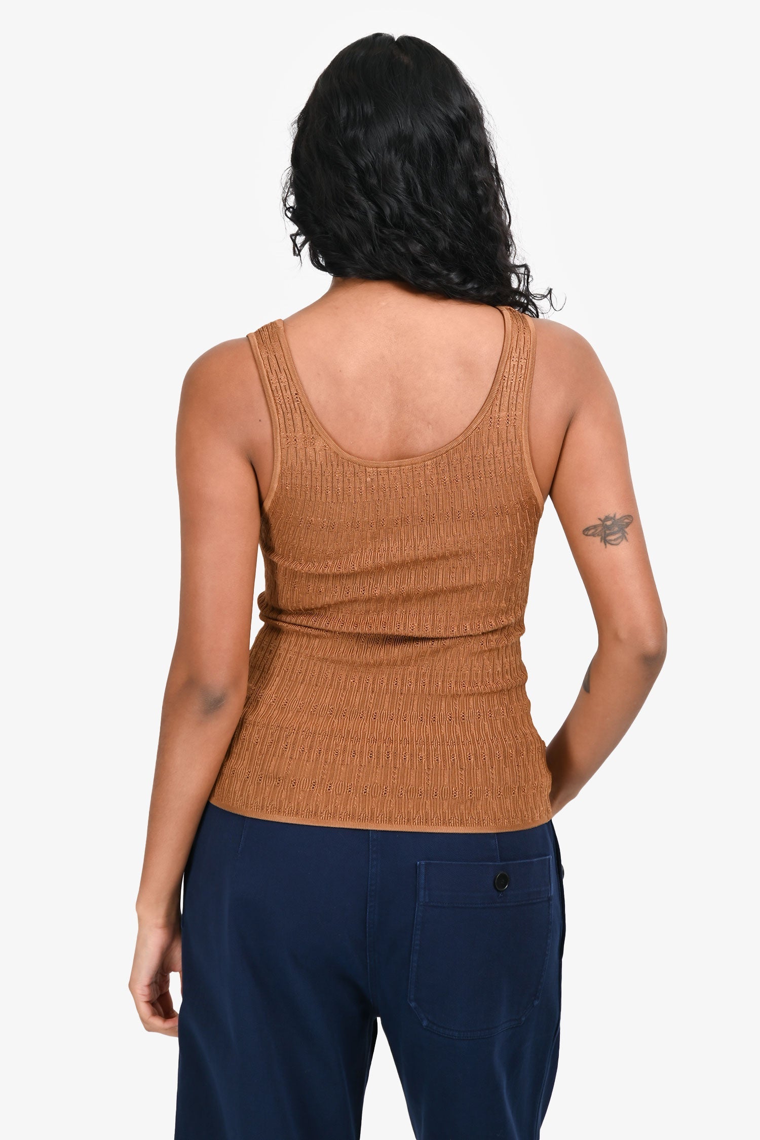 Veronica Beard Brown Knit Sleeveless Top Size XS