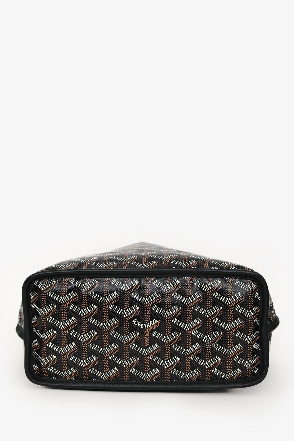 Goyard Black Goyardine Anjou Mini With Pouch