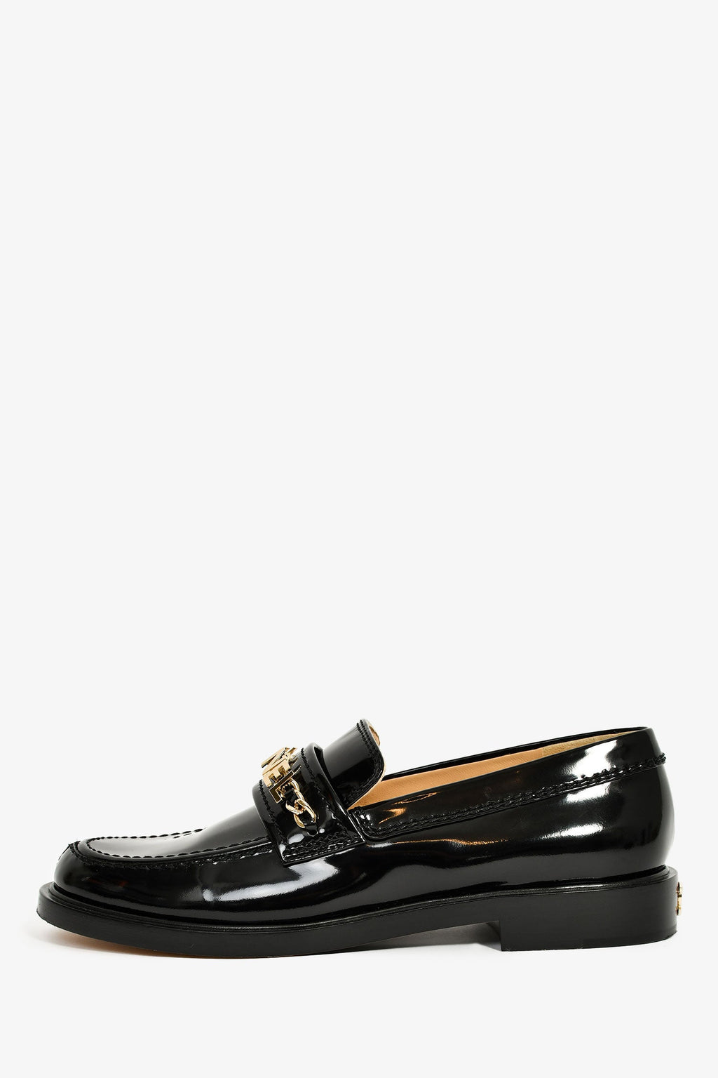 Pre-Loved Chanel™ 2022 Black Patent Leather 'Chanel' Loafers Size 38