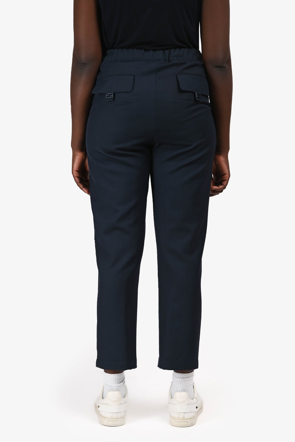 Fendi Blue Wool Blend Baguette Trousers Size 48 Mens
