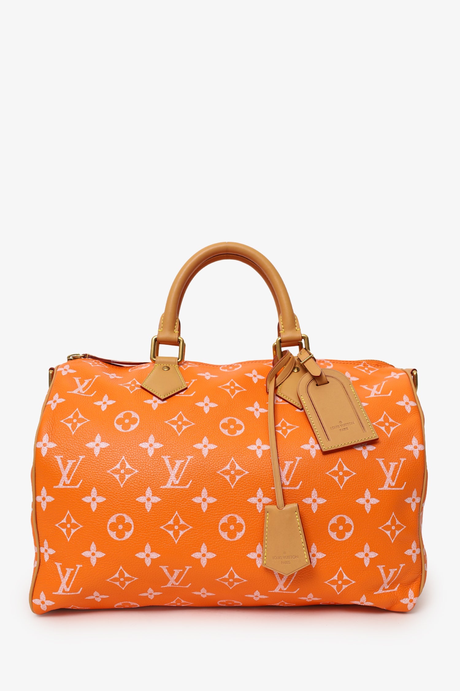 Louis Vuitton VIA Orange Monogram Leather Speedy P9 Bandouliere 40 (Limited Edition 140)