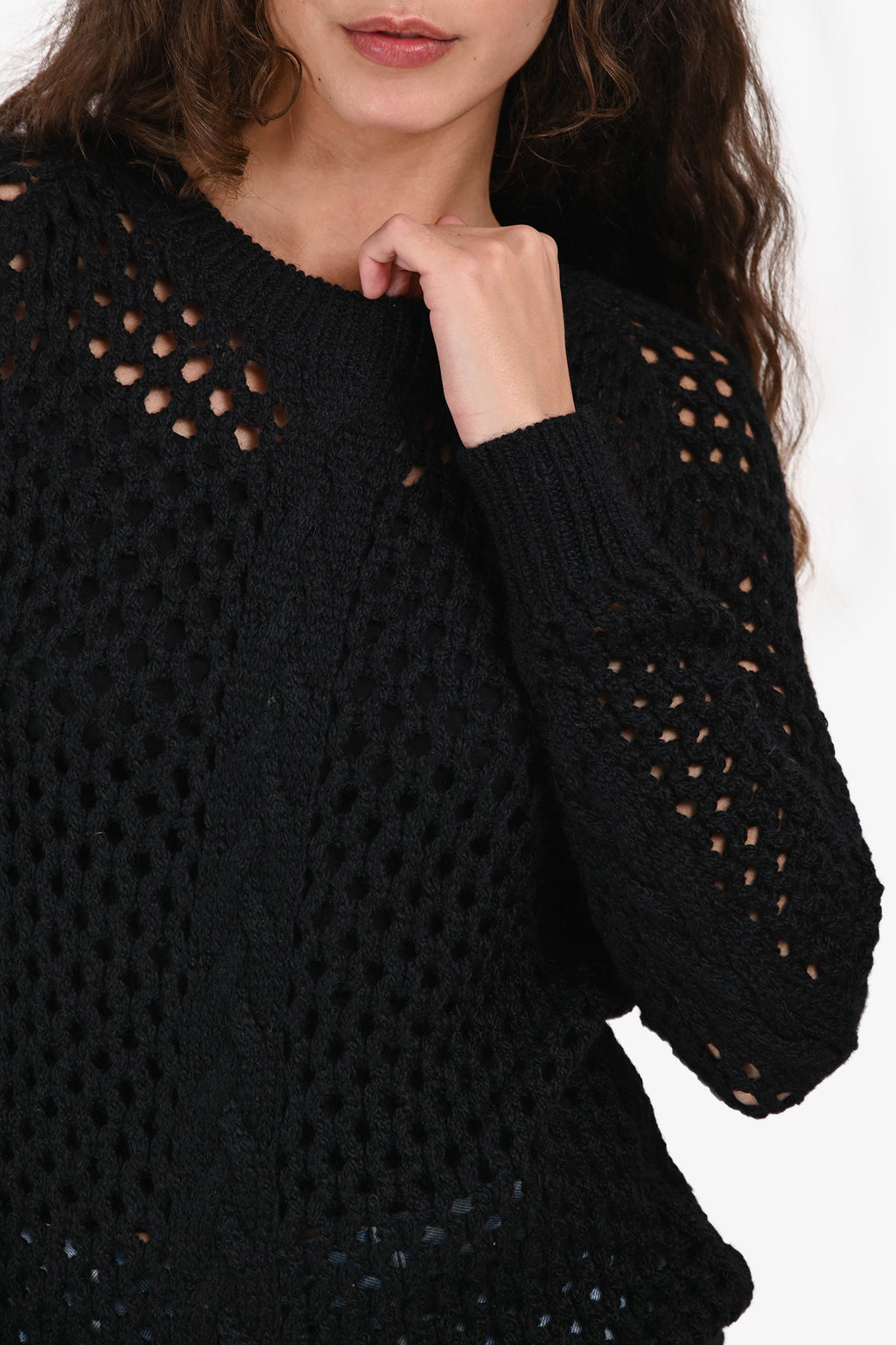 Isabel Marant Black Alpaca/Wool Sweater Size 0