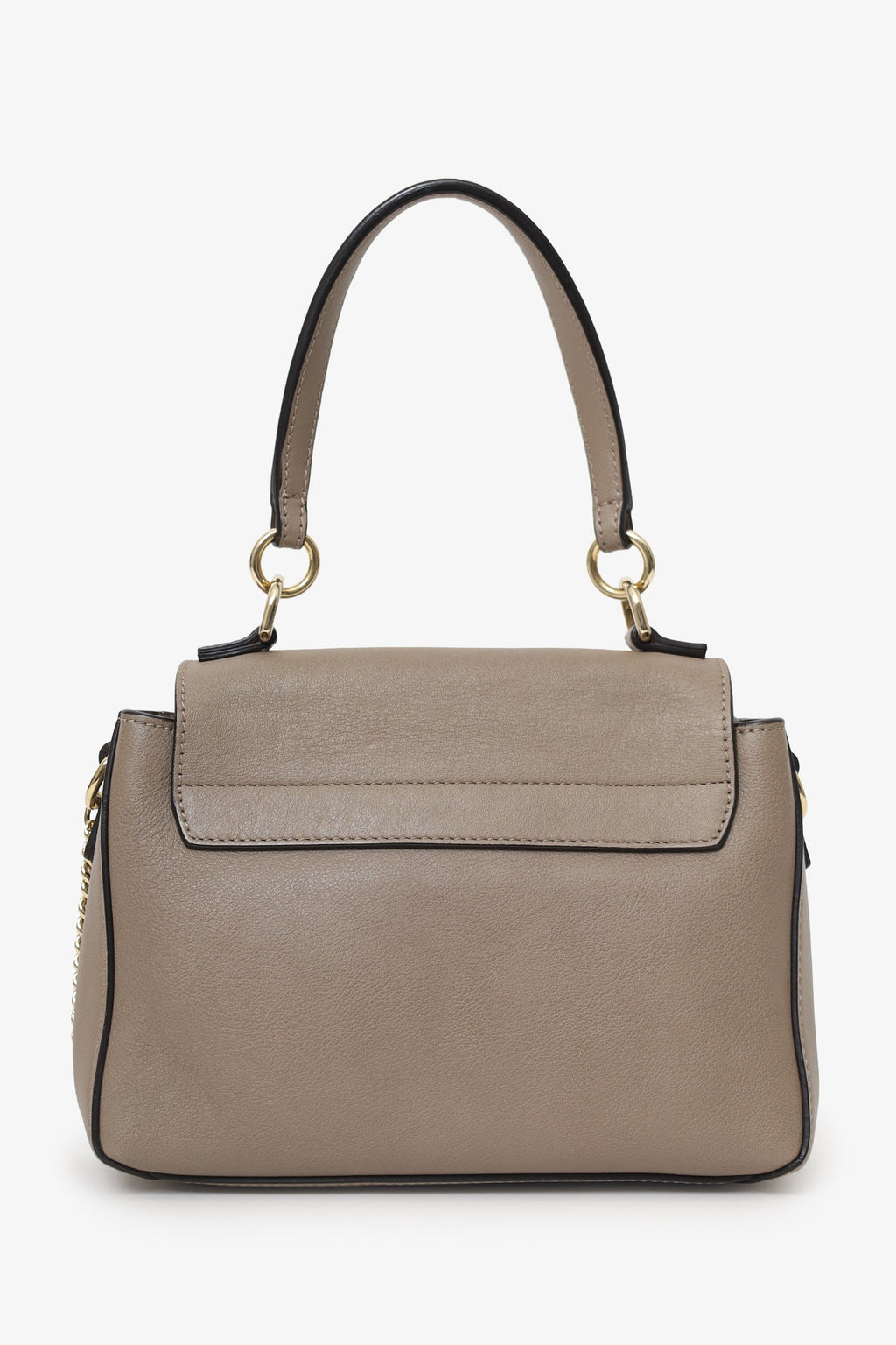 Chloe Taupe Leather Mini Faye Day Bag