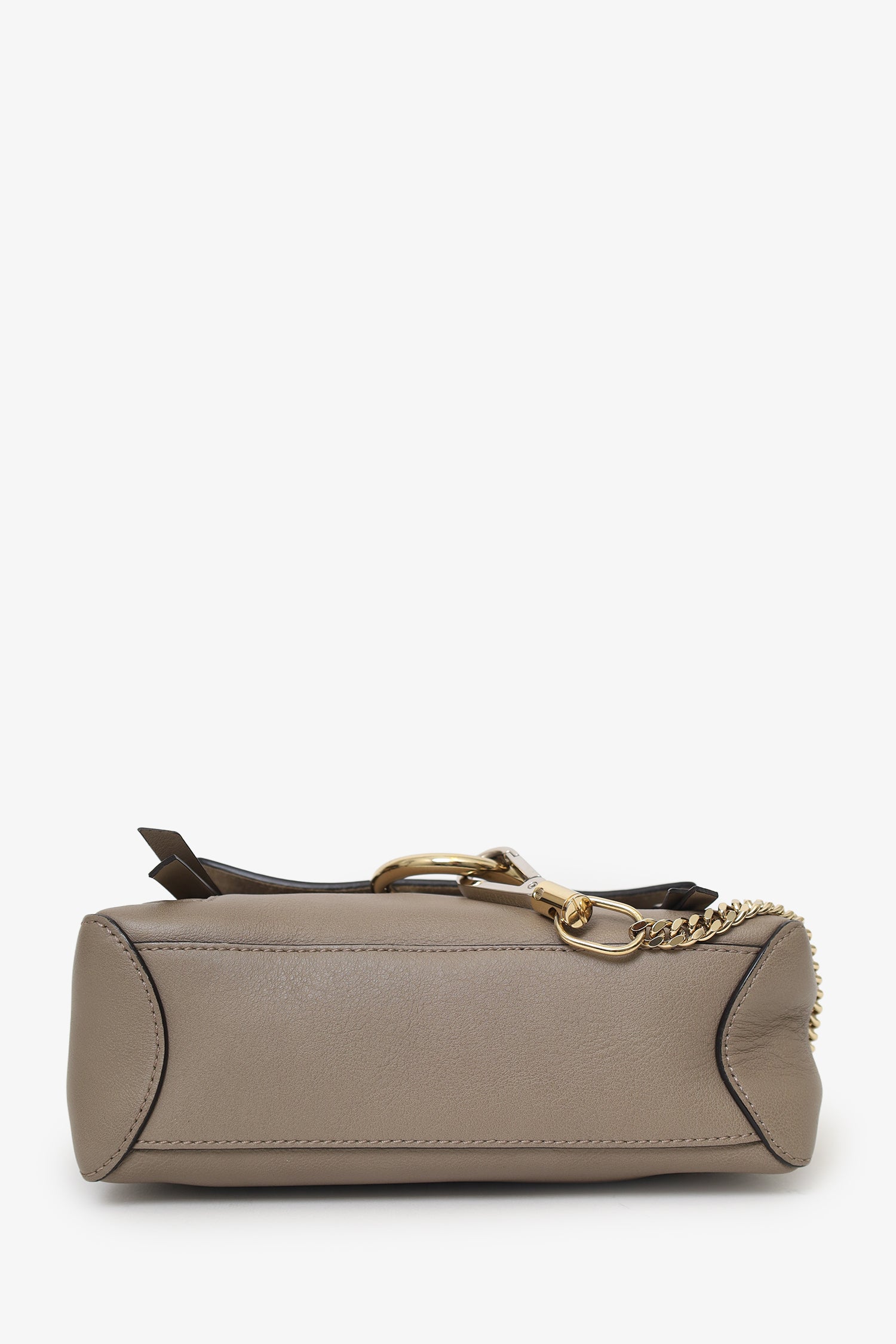 Chloe Taupe Leather Mini Faye Day Bag