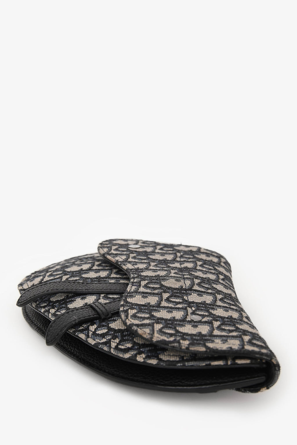Dior 2020 Beige/Navy Saddle Oblique Belt Bag
