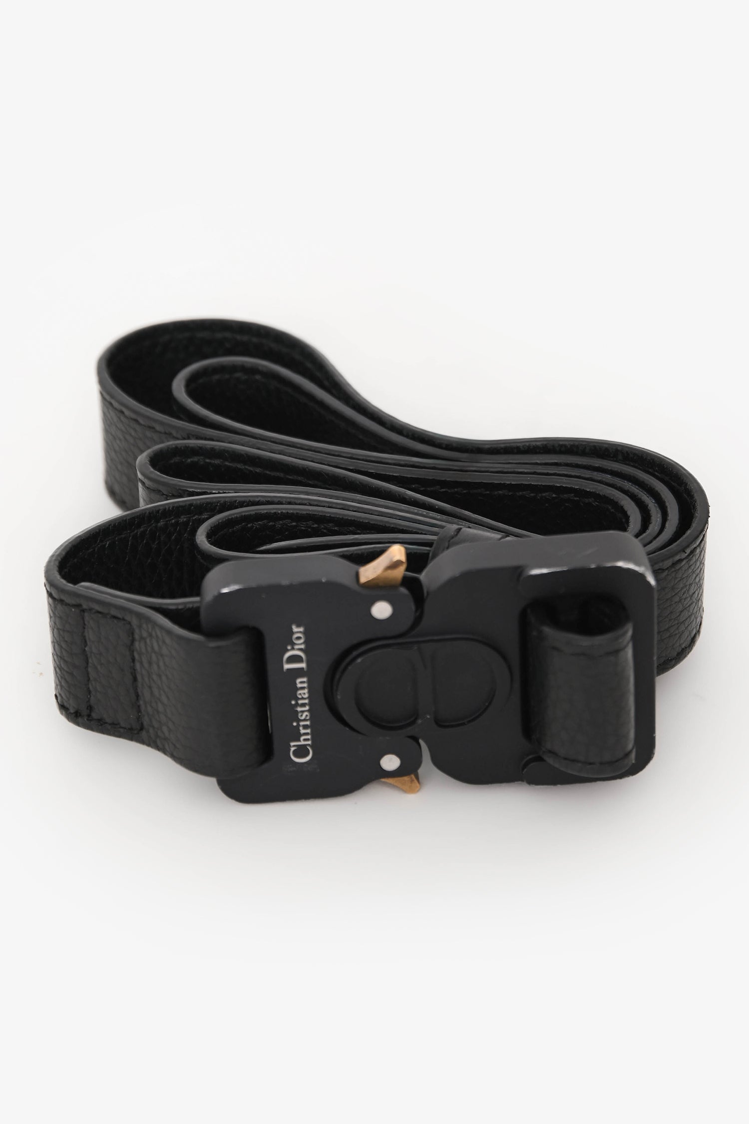 Dior 2020 Beige/Navy Saddle Oblique Belt Bag