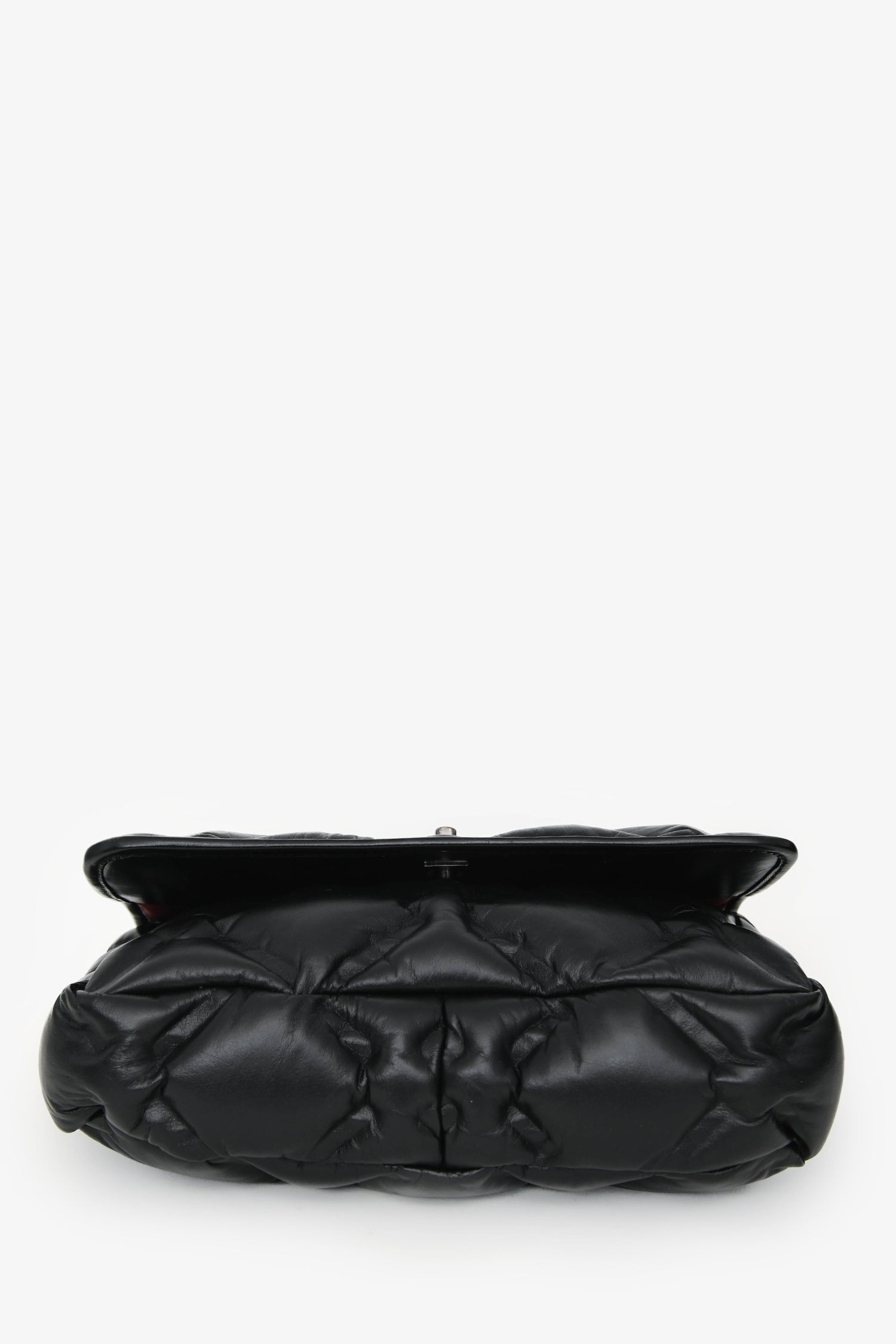 Pre-Loved Chanel™ 2016-17 Black Leather Bubble Chesterfield Flap Bag