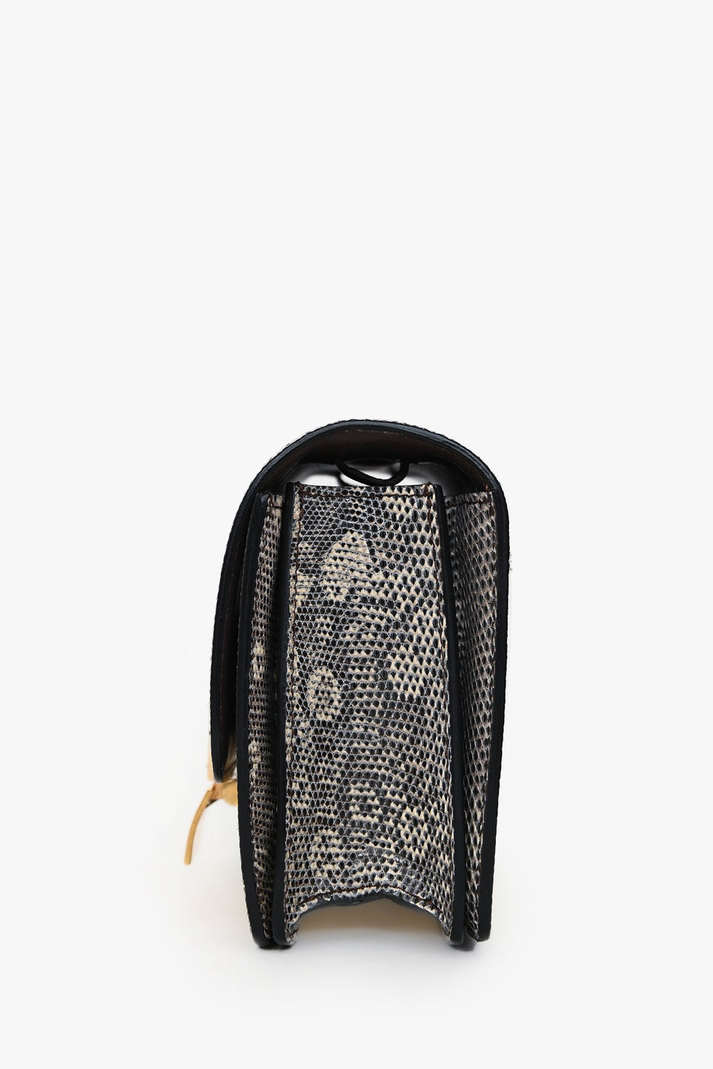 Celine Grey/Cream Lizard Small Classic Box Shoulder Bag