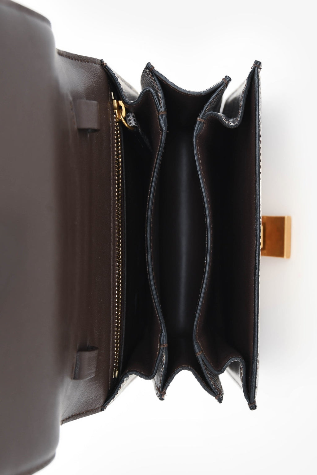 Celine Grey/Cream Lizard Small Classic Box Shoulder Bag