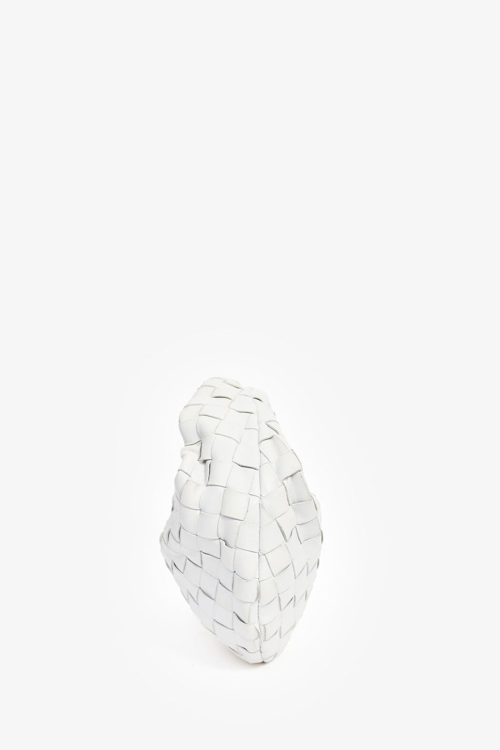 Bottega Veneta White Intrecciato Mini Jodie Bag