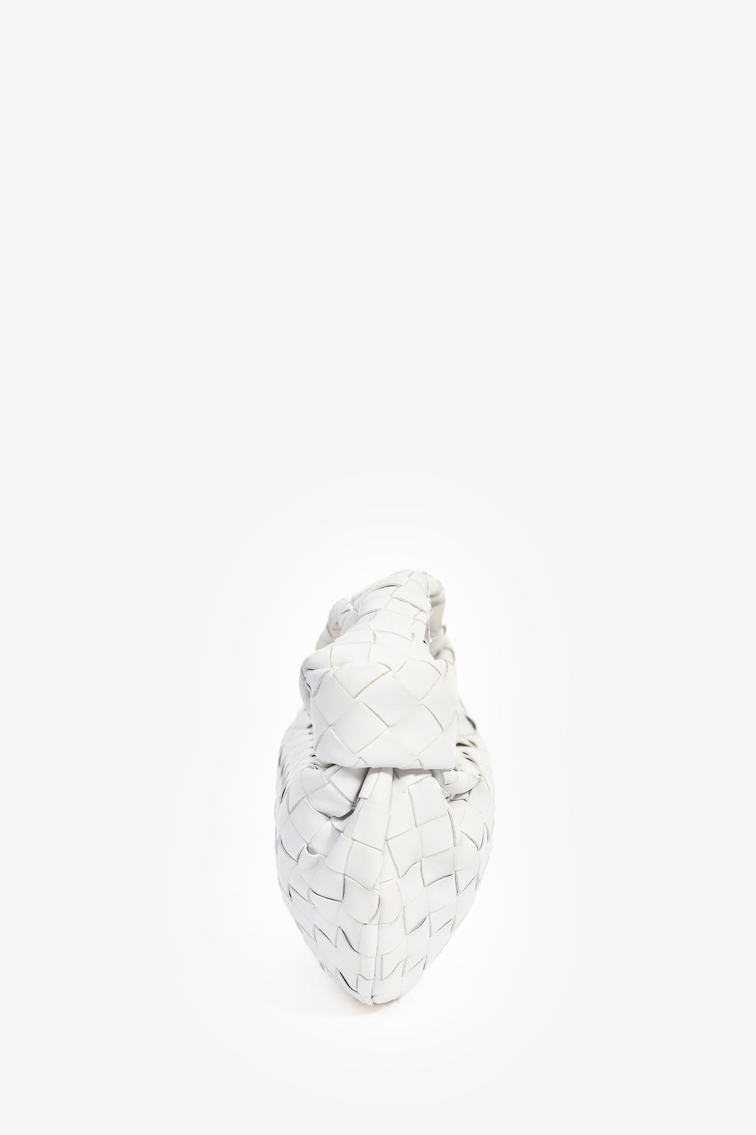 Bottega Veneta White Intrecciato Mini Jodie Bag