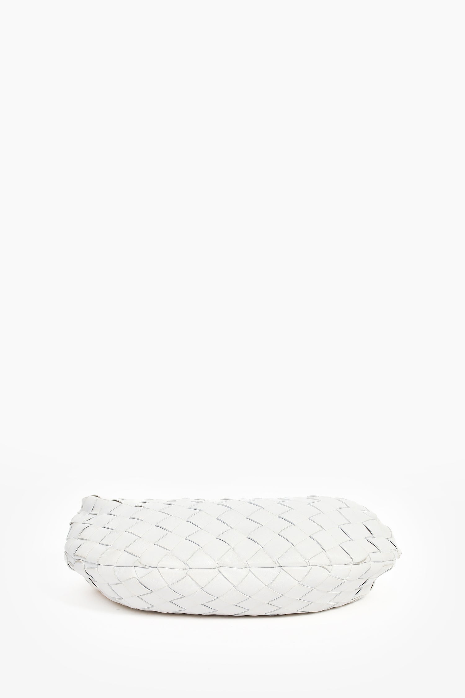 Bottega Veneta White Intrecciato Mini Jodie Bag