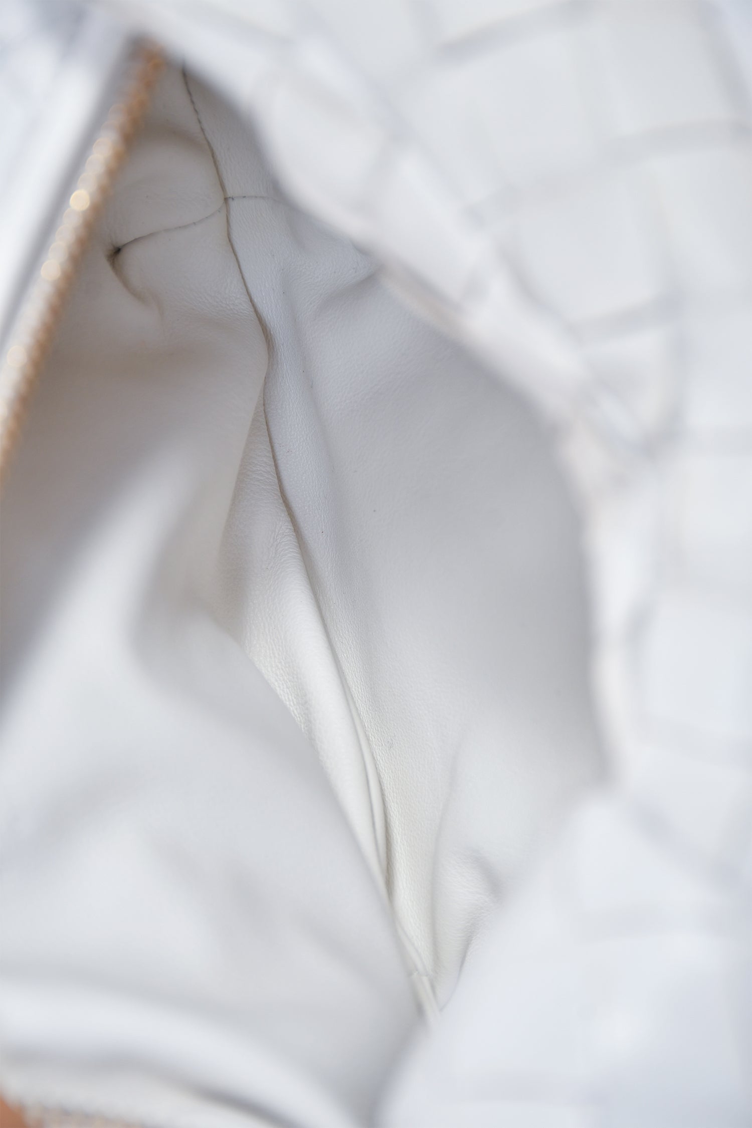 Bottega Veneta White Intrecciato Mini Jodie Bag