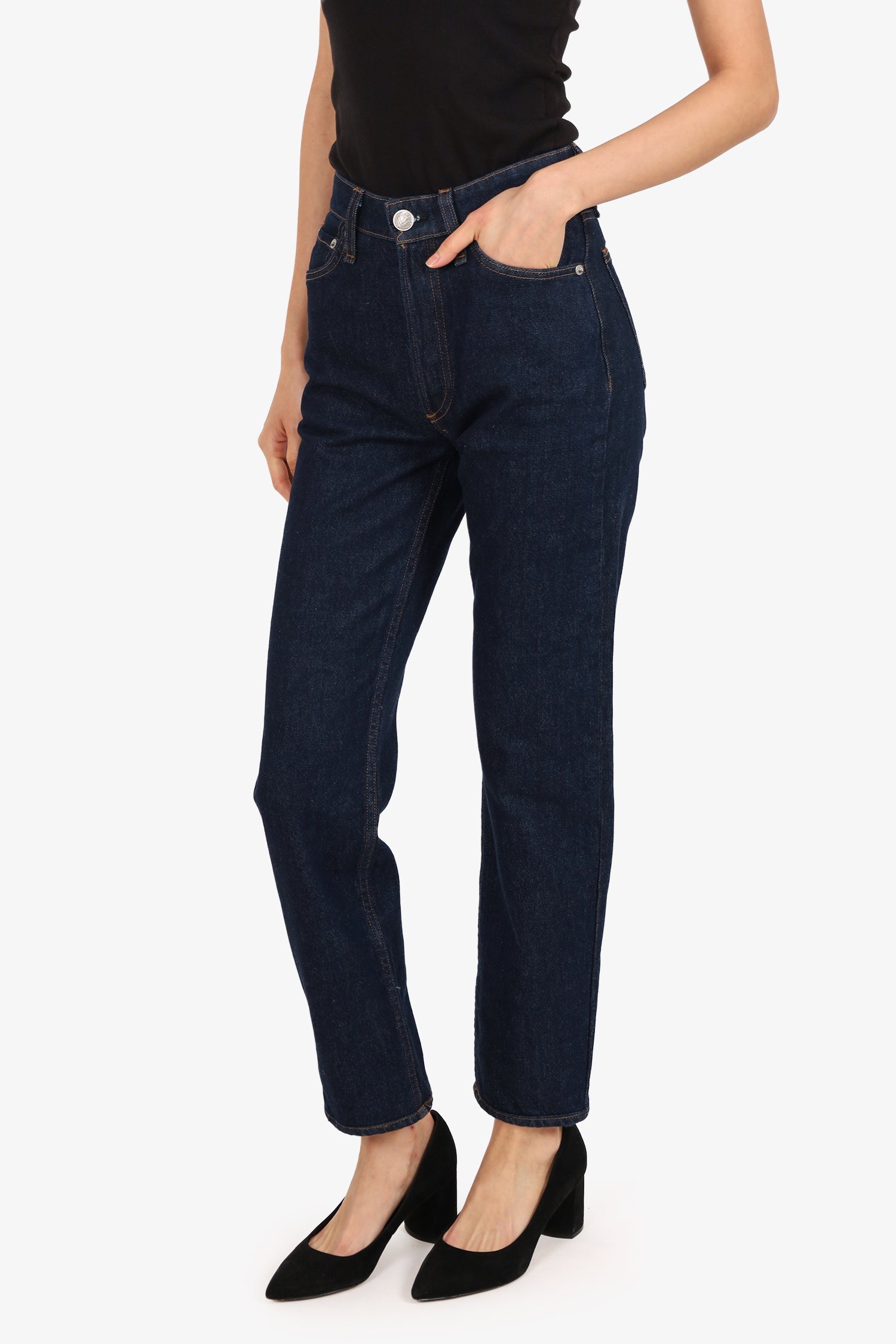 Rag & Bone Denim High-Rise Straight Jeans Size 23