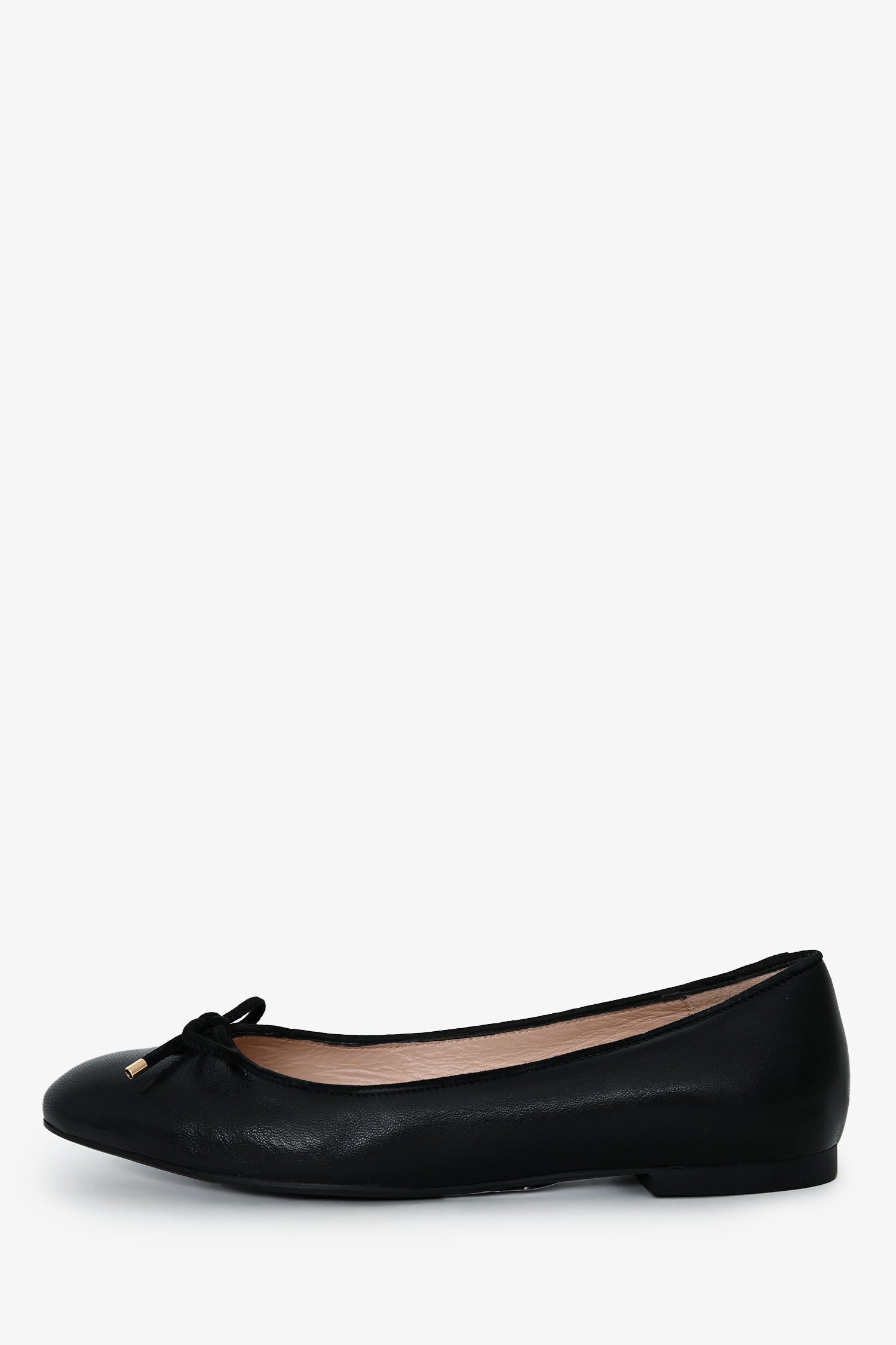 Stuart Weitzman Black Leather Bow Ballet Flats Size 6