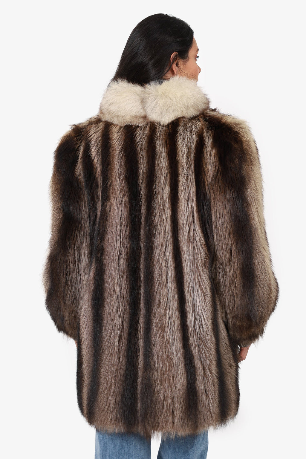 Vintage Tanuki/Fox Fur Coat Estimated Size S