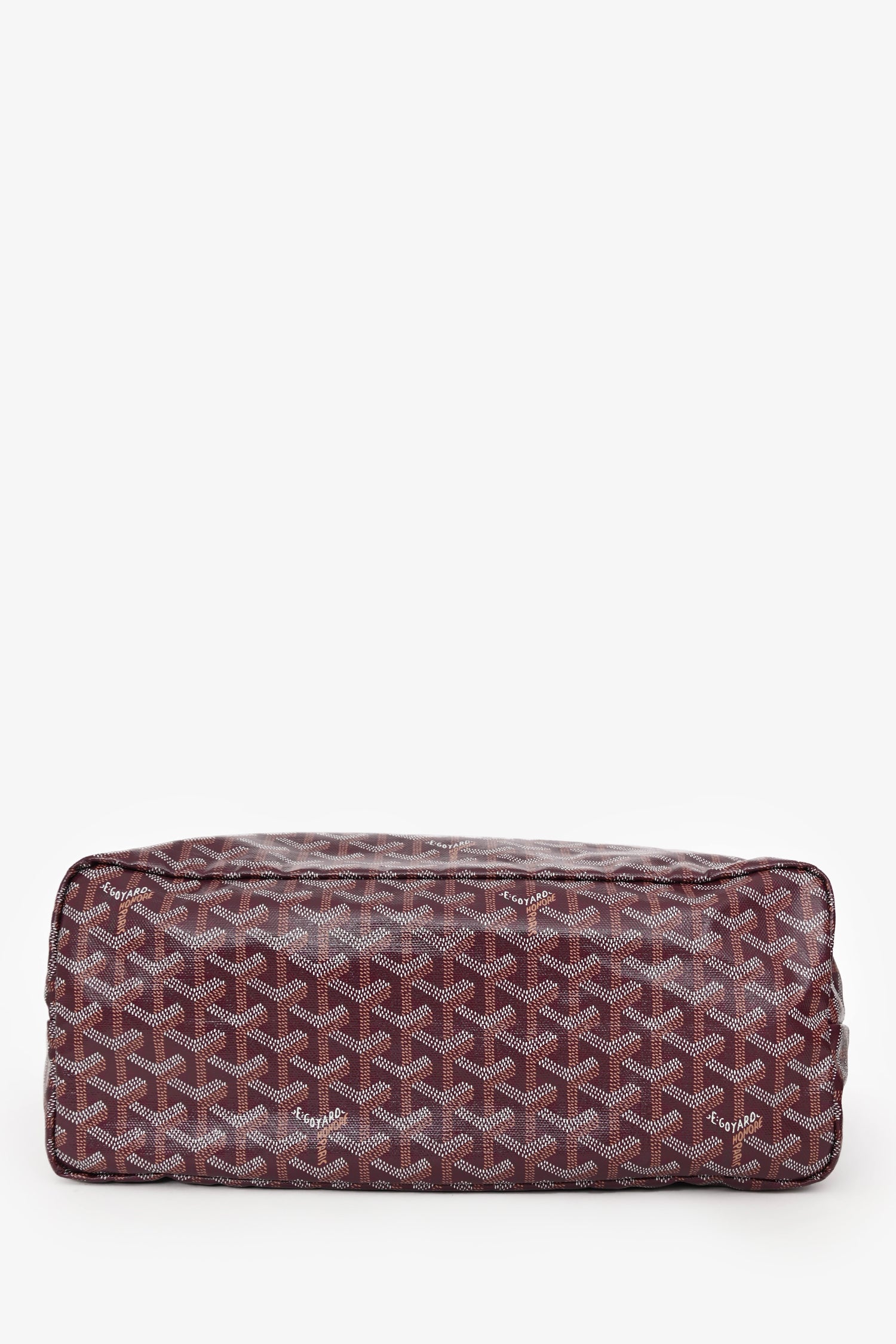 Goyard Burgundy Goyardine Canvas St. Louis PM Tote