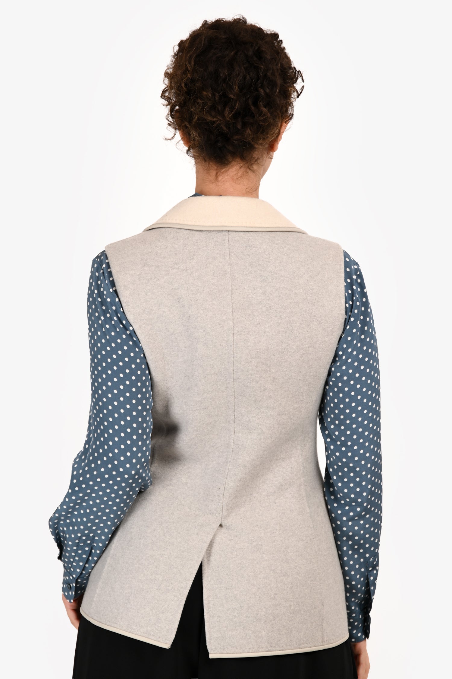 Loro Piana Grey Cashmere Buttoned Jools Vest Size S