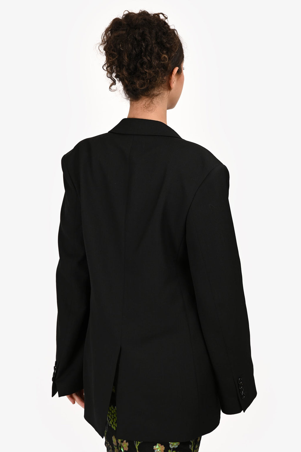 Acne Studios Black Wool Blend Blazer Size 36