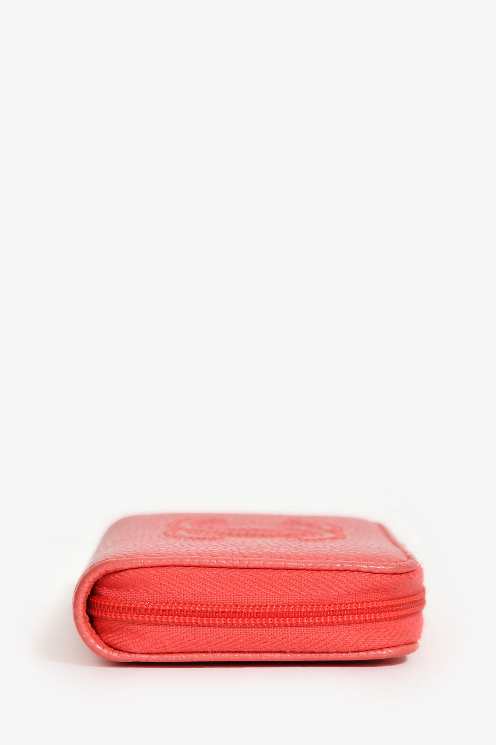 Pre-Loved Chanel™ 2018-19 Pink Caviar Leather Zip Coin Pouch