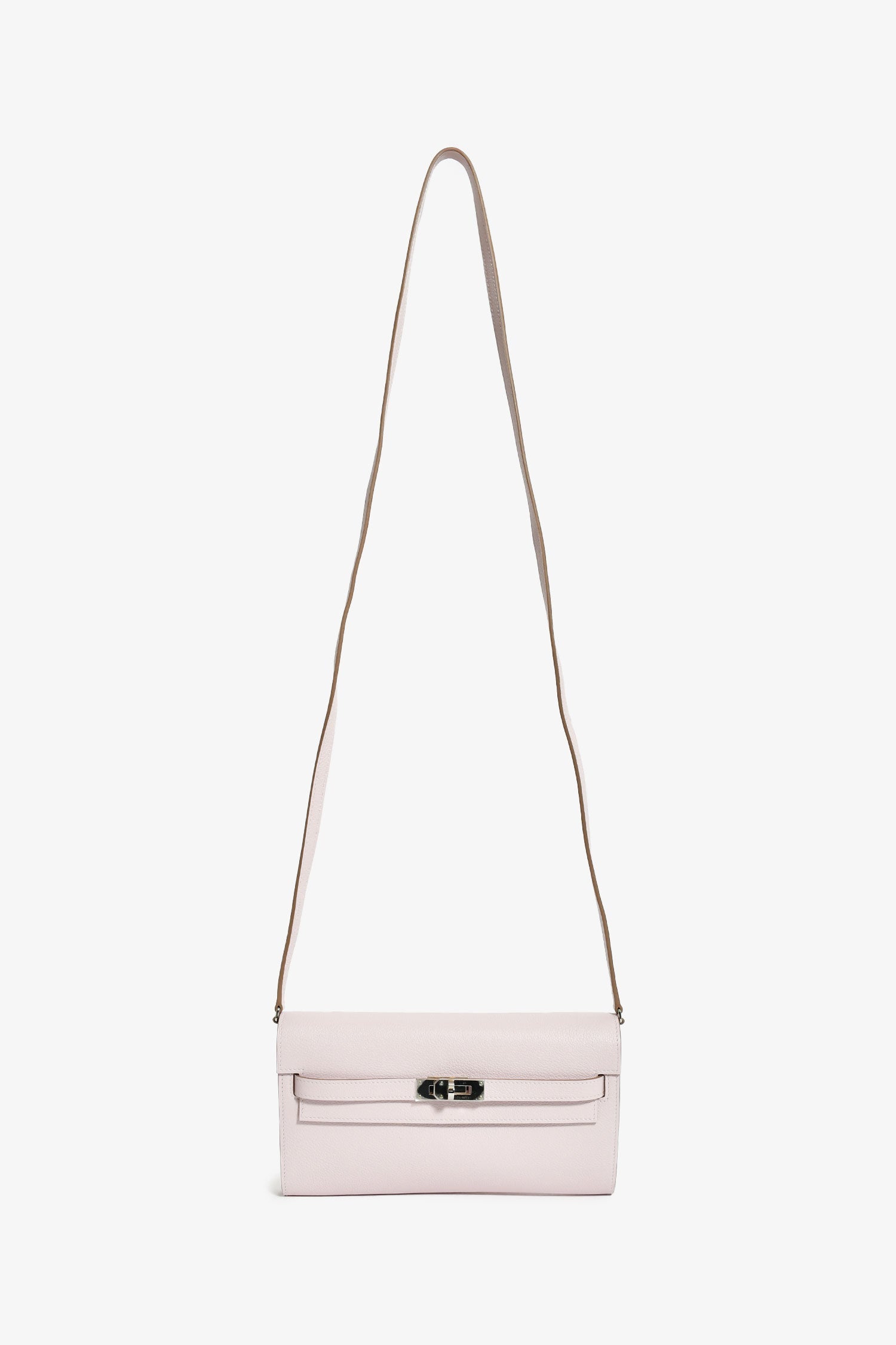 Hermès 2024 'Mauve Pale' Epsom Leather 'To Go' Crossbody